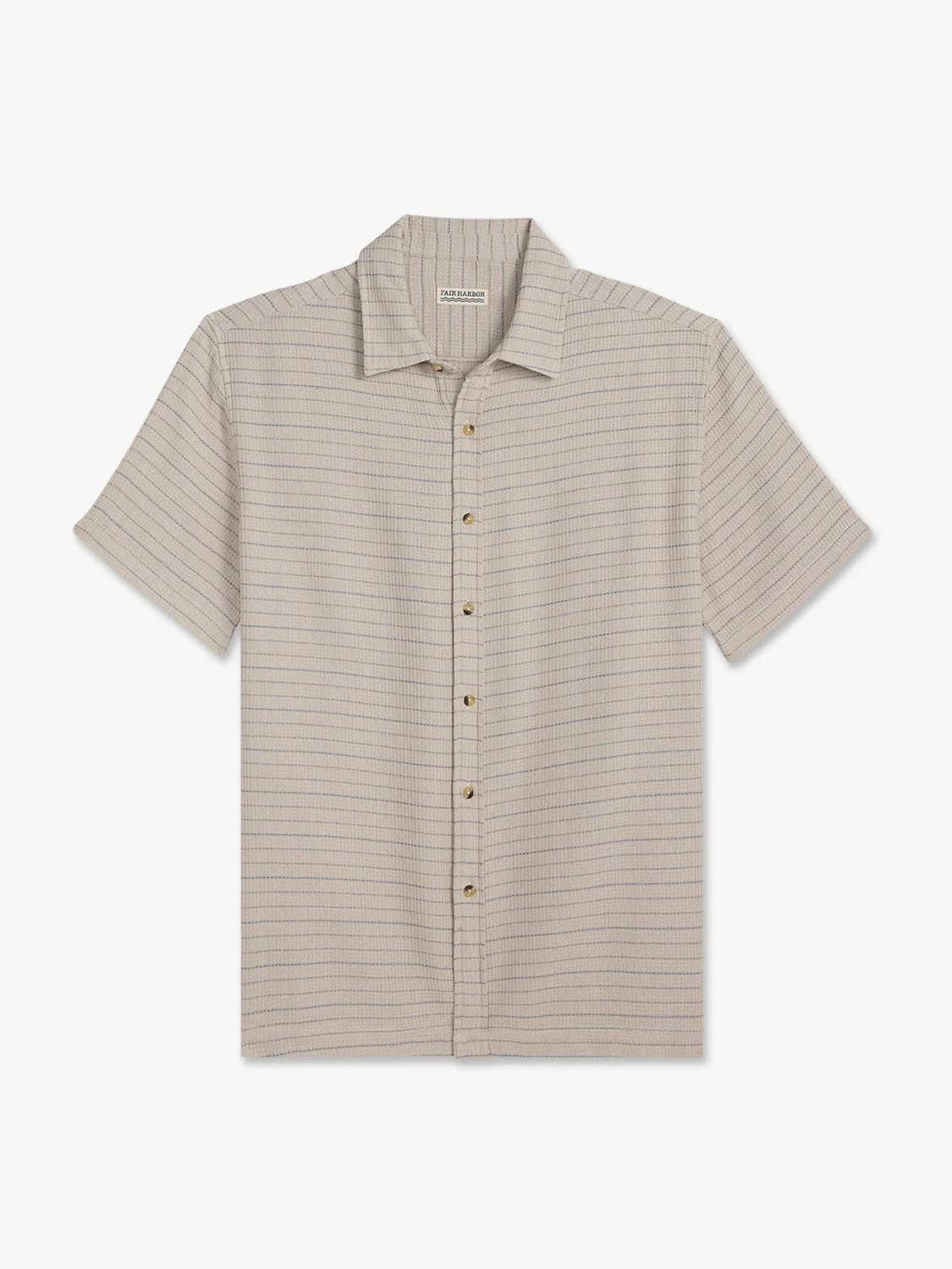 Oasis Textured Shirt | Beachwood Stripe