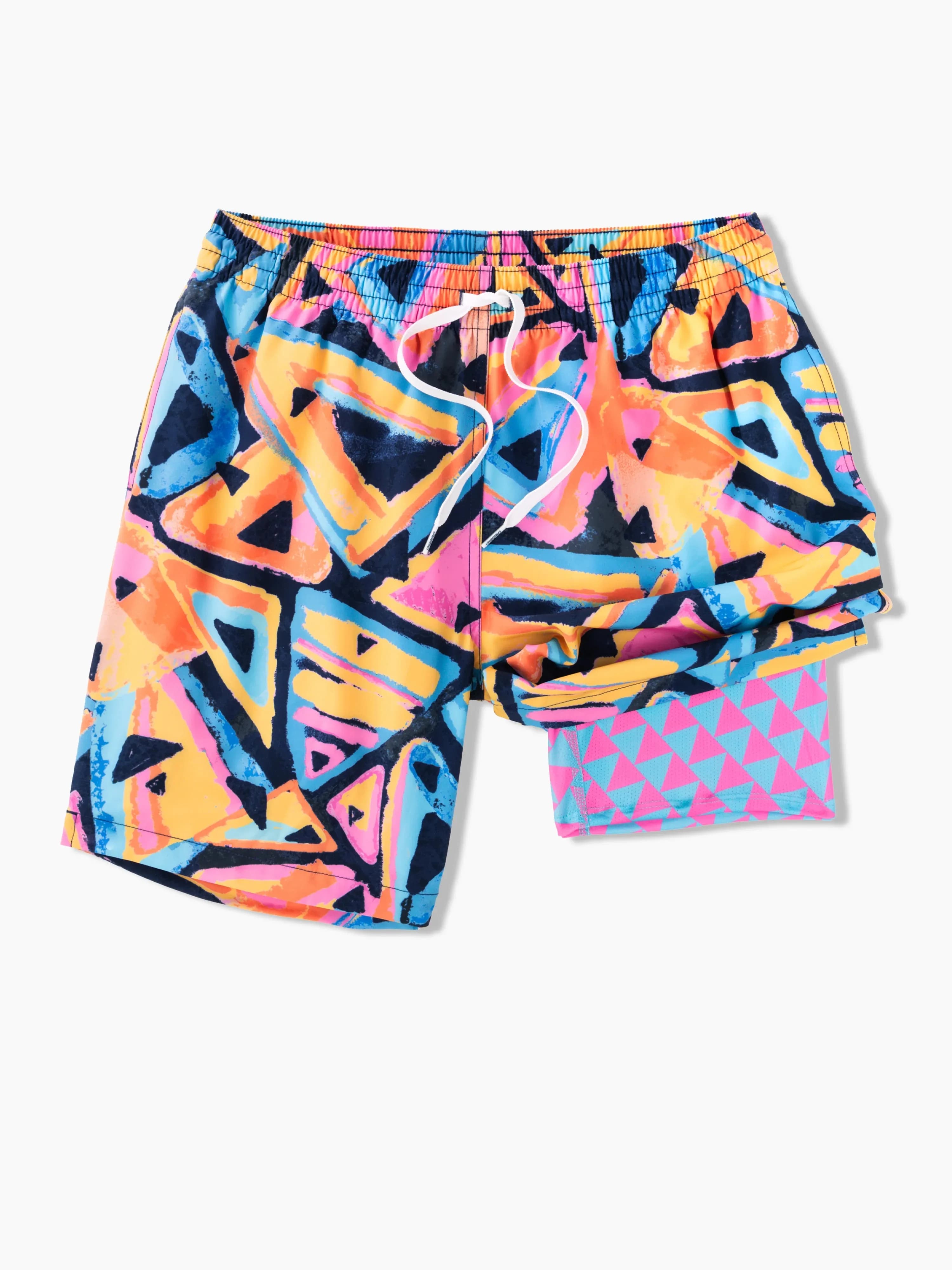 The Exploding Nachos 7" (classic Lined Swim Trunk)