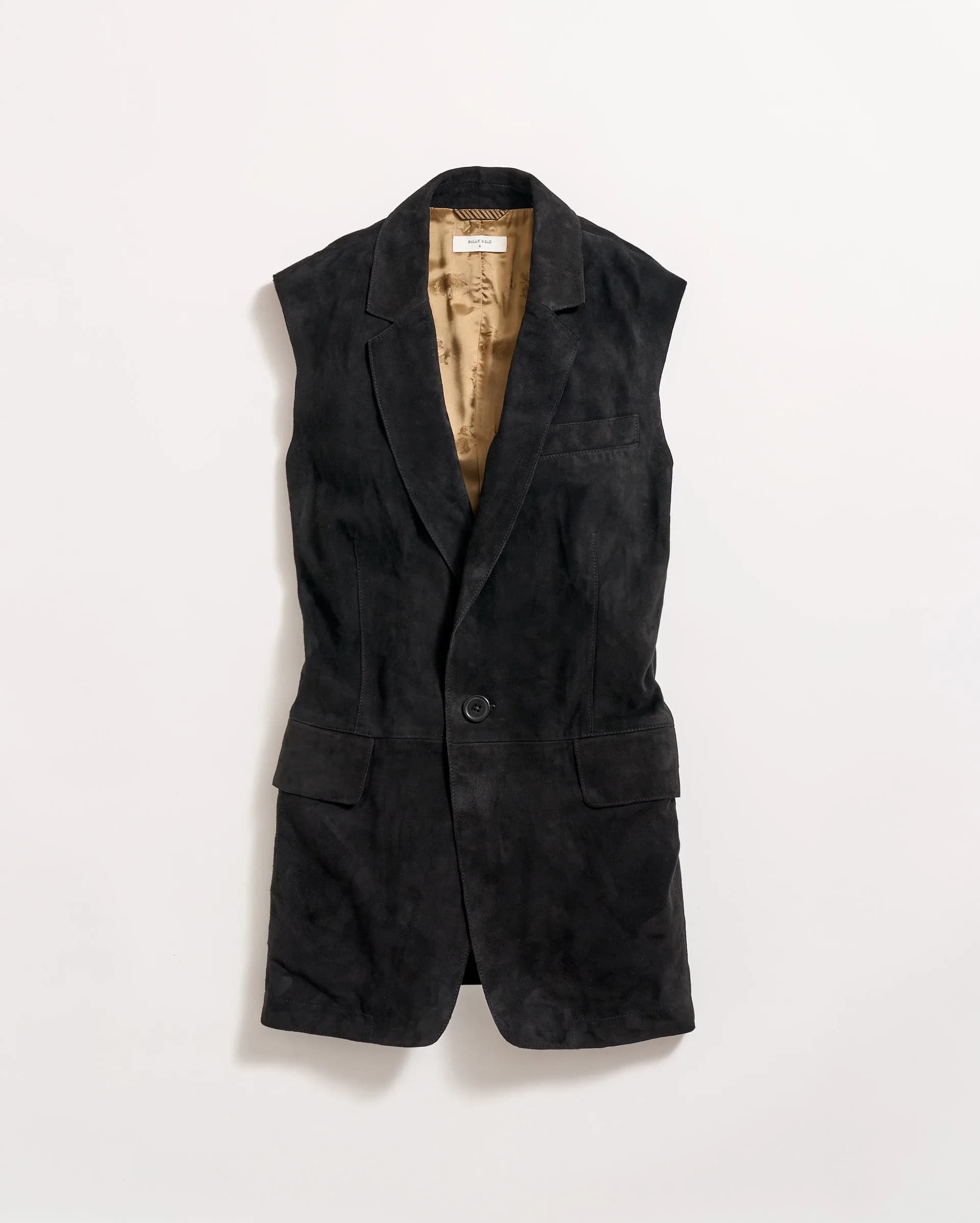 Suede Blazer Vest
