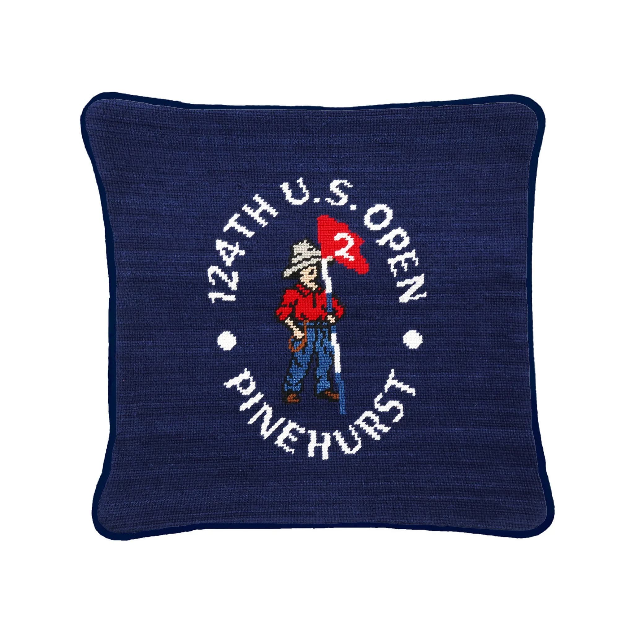 USGA 124th US Open Pinehurst Pillow 12x12 (Dark Navy)