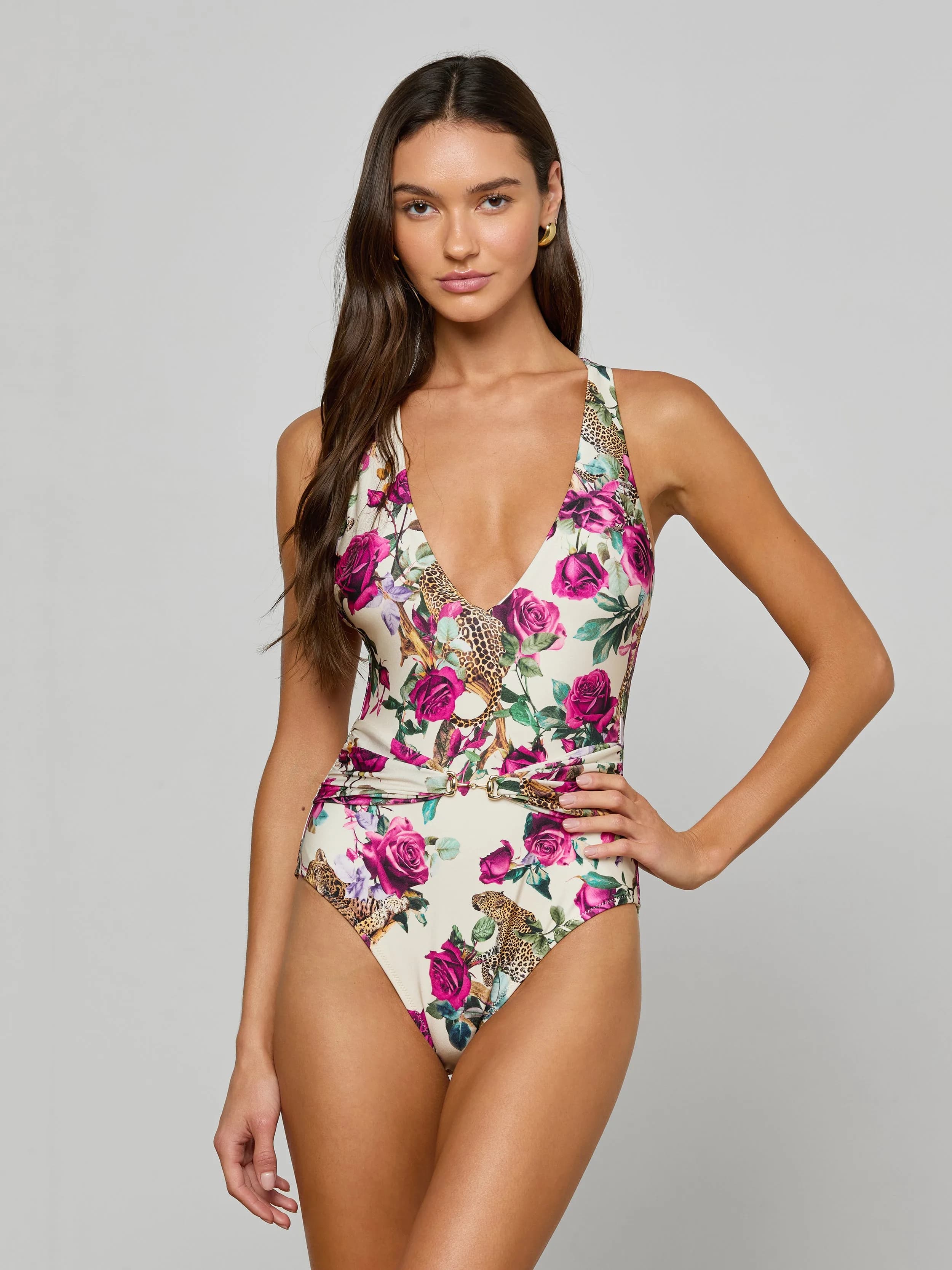 Lisa Plunge One-Piece Swimsuit