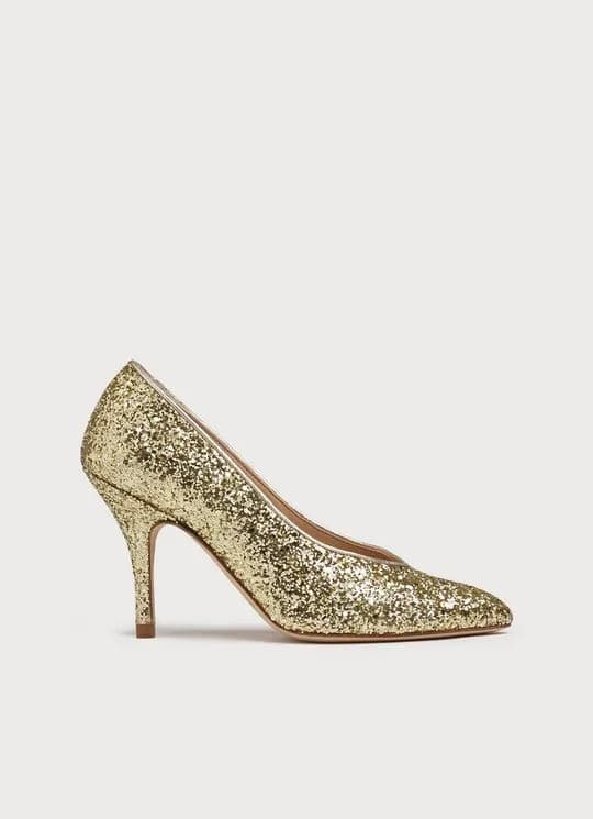 Robyn Gold Glitter Courts
