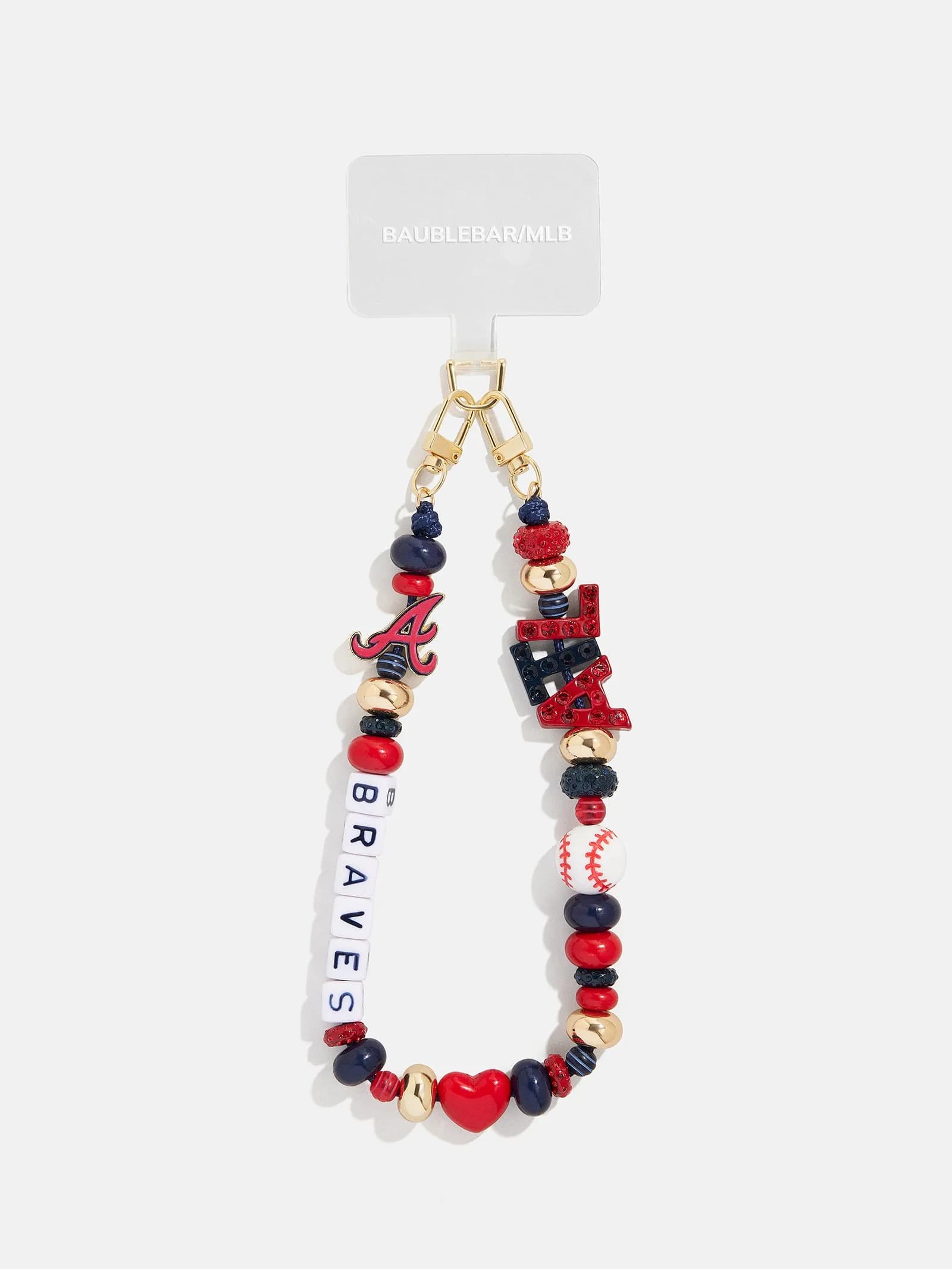 MLB Phone Charm - Atlanta Braves