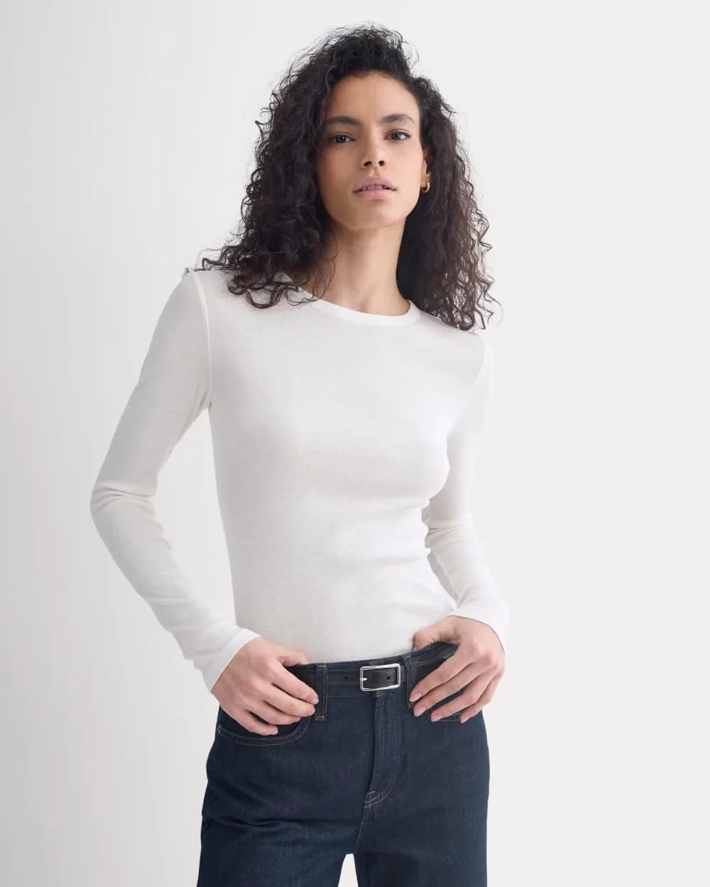 Tissue Long-Sleeve Crew