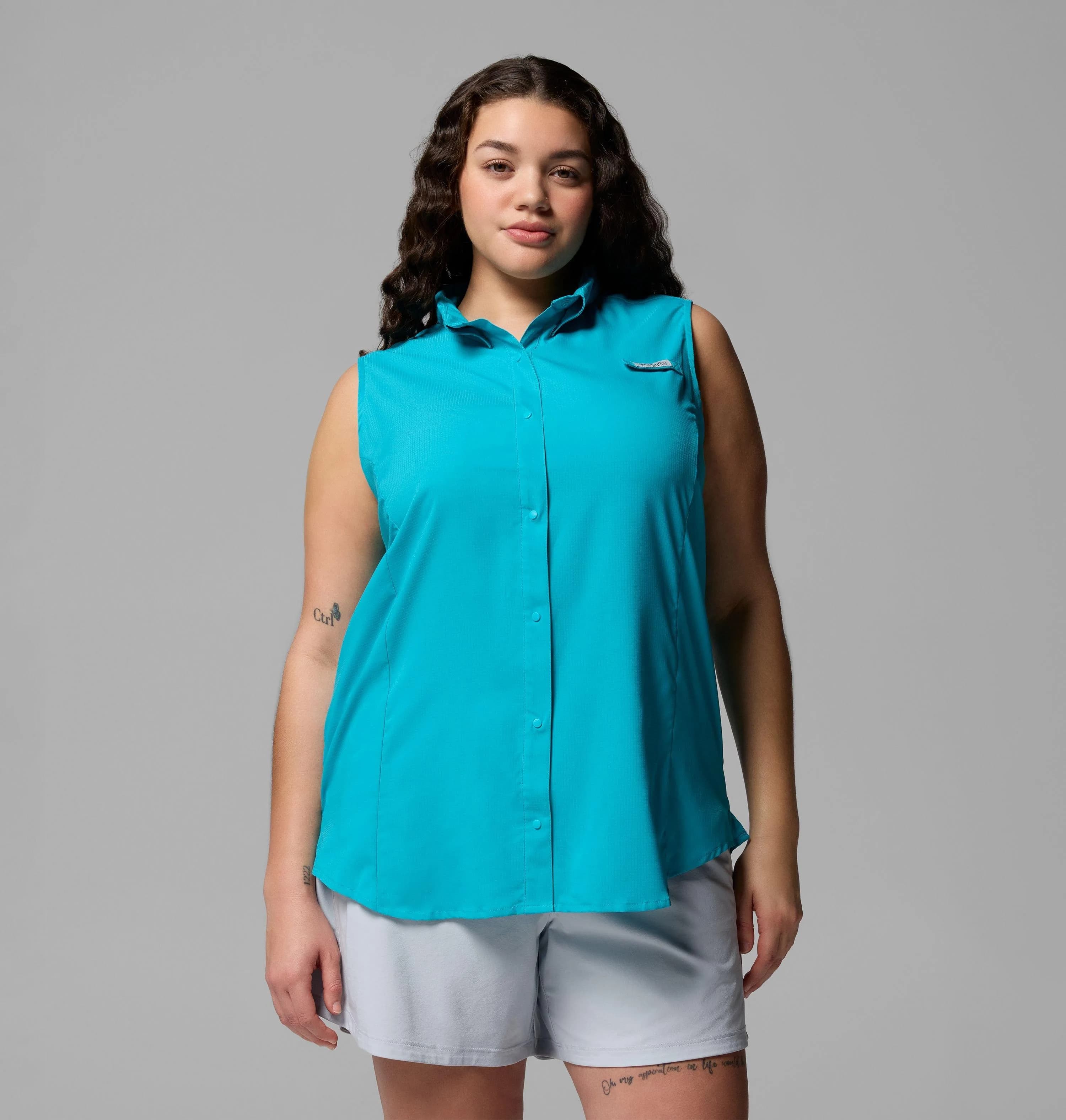 Women's PFG Tamiami Sleeveless Shirt – Plus Size