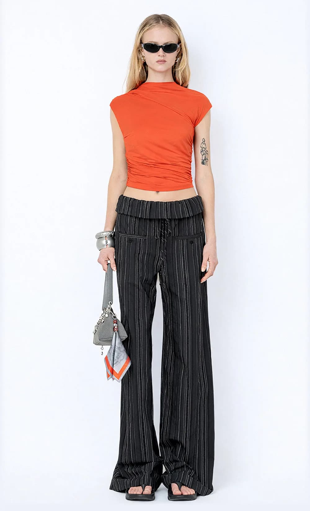 SOLENNE TOP - PERSIMMON