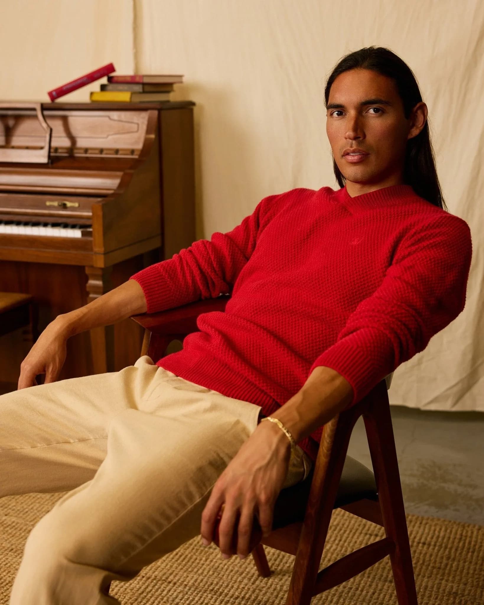 The Algiers Knit Sweater - Fuego