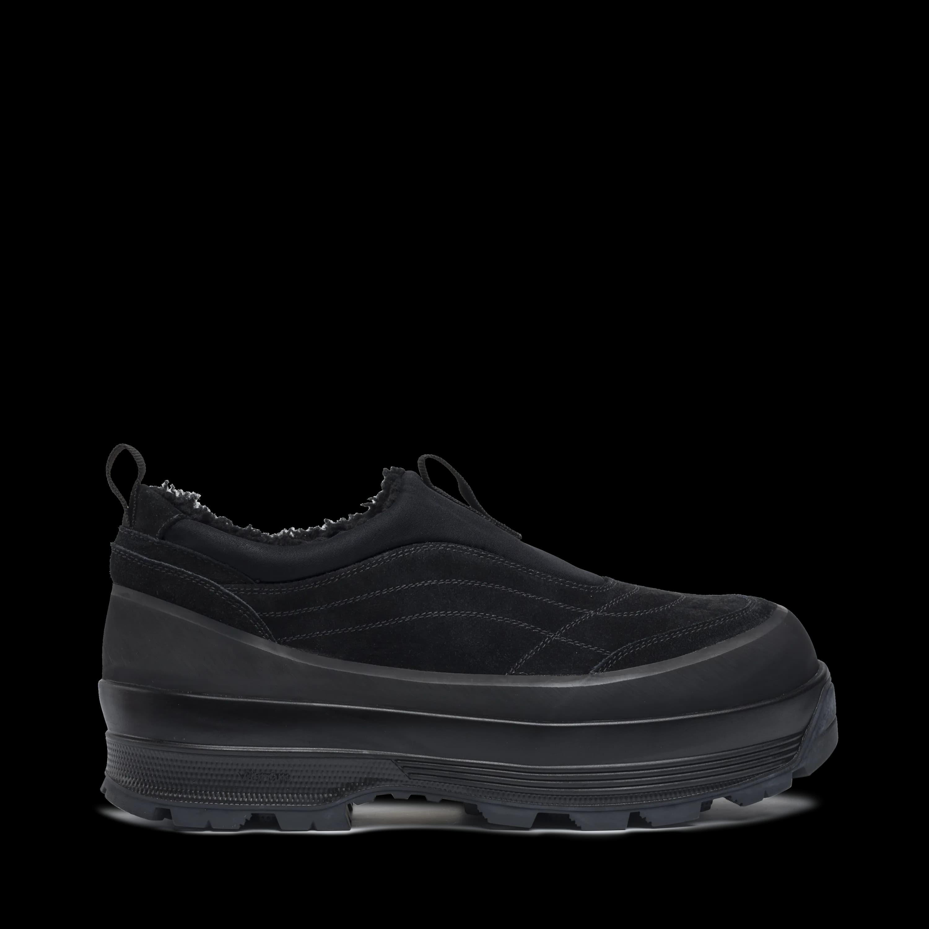 Badia Basso Shearling Black Suede M