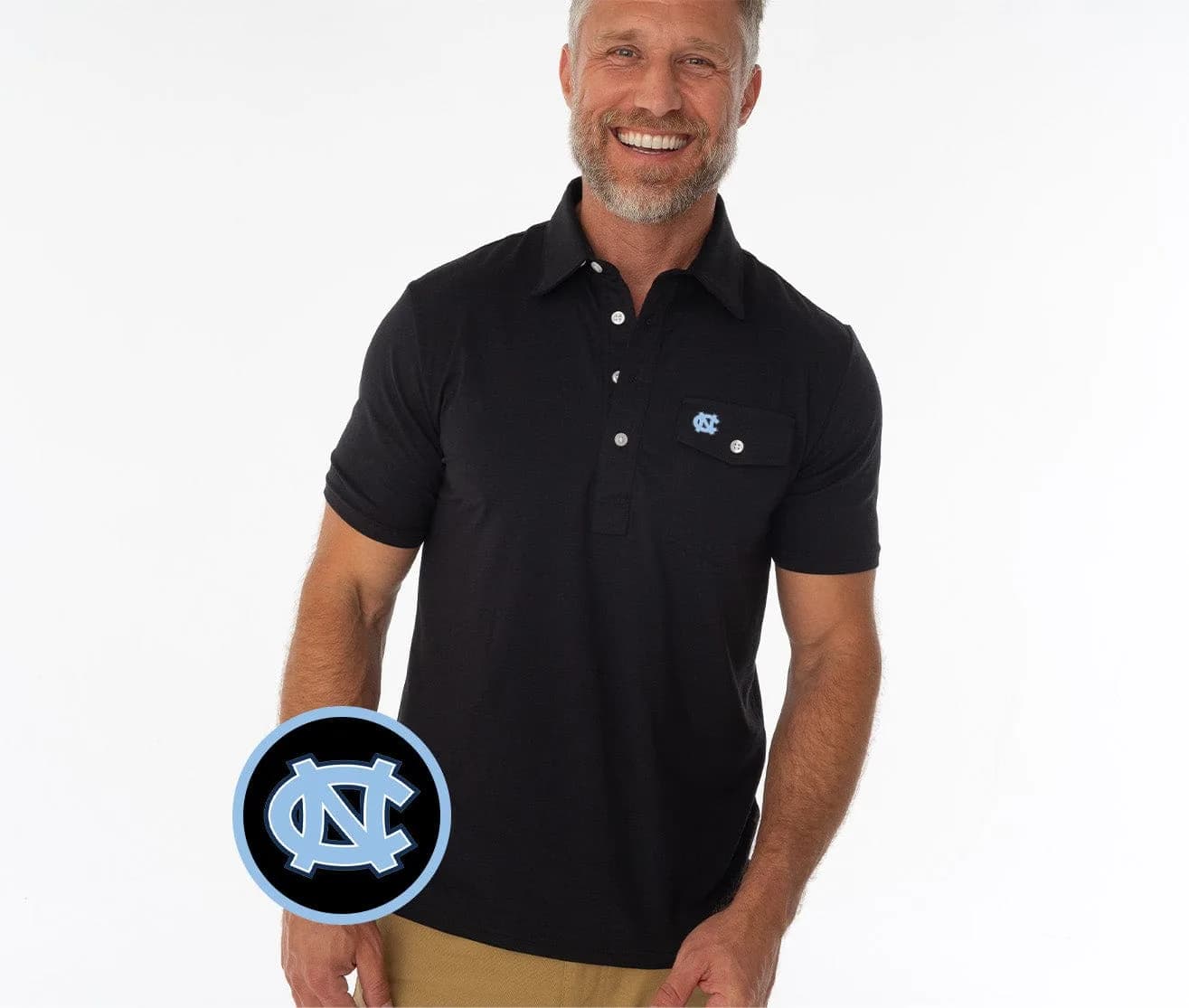 Coach's Performance Players Shirt - UNC Interlock - Black
