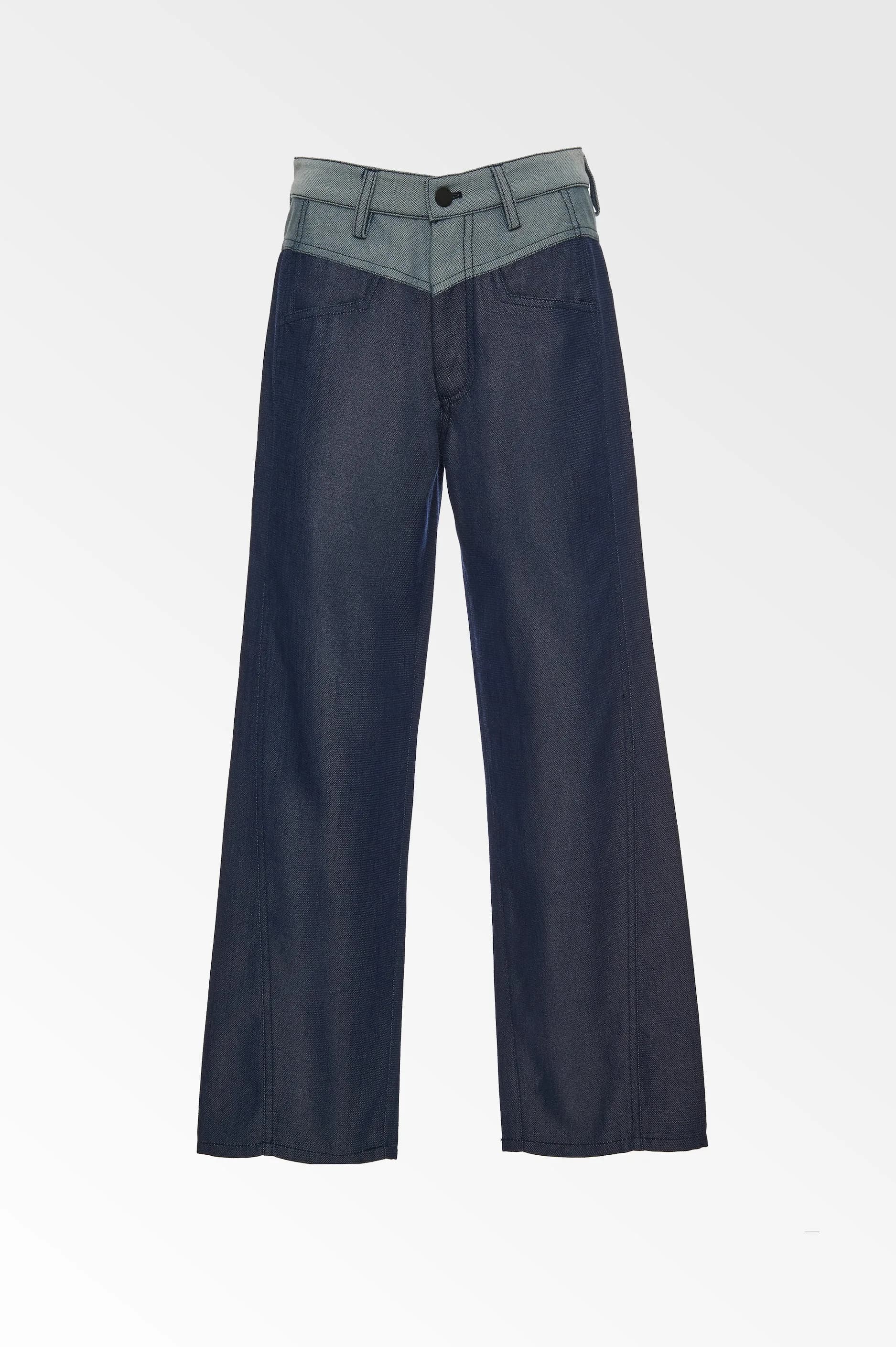 Curve Seam Denim Look Pant