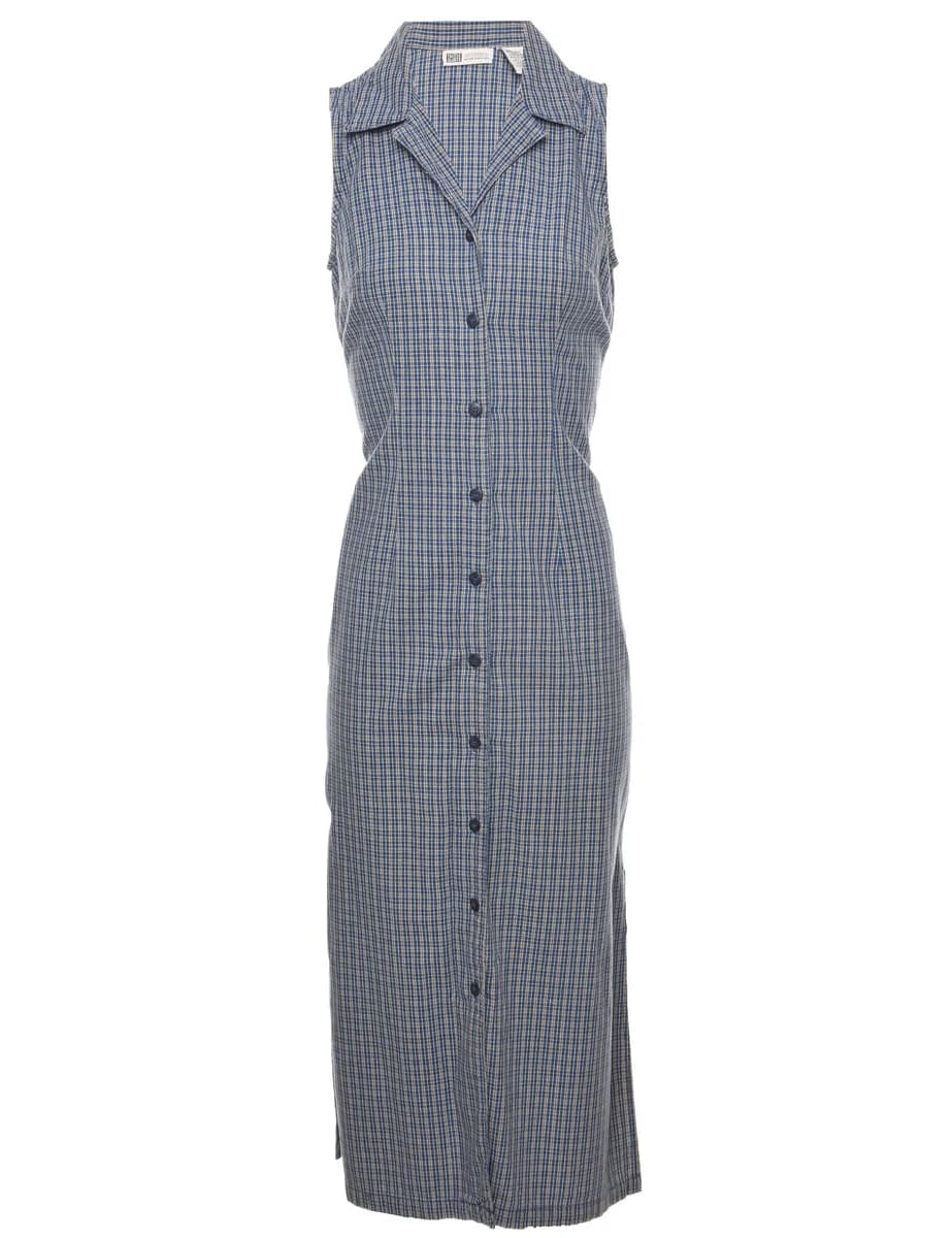 Vintage 1990s Faded Glory Button Front Dress - S