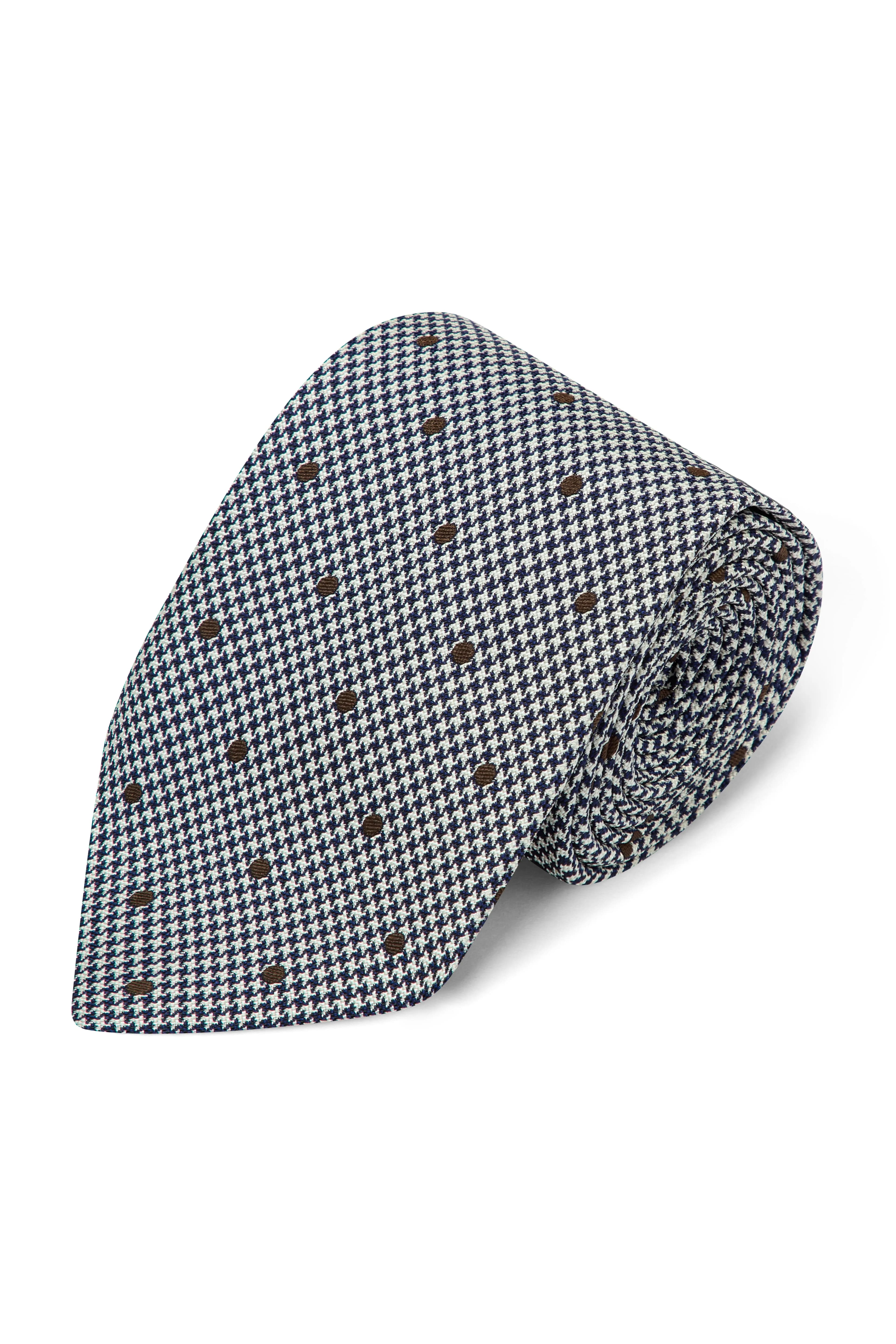 Houndstooth Spot Silk Tie