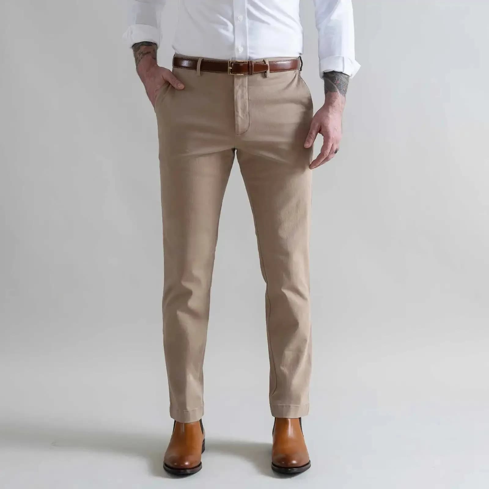 The Dark Khaki Stretch Richmond Chino Pant