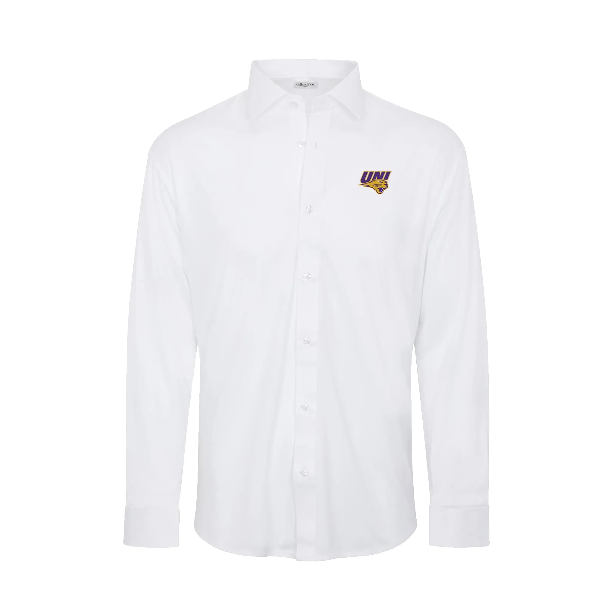 Northern Iowa Quattro Flex Dress Shirt with Semi-Spread Collar