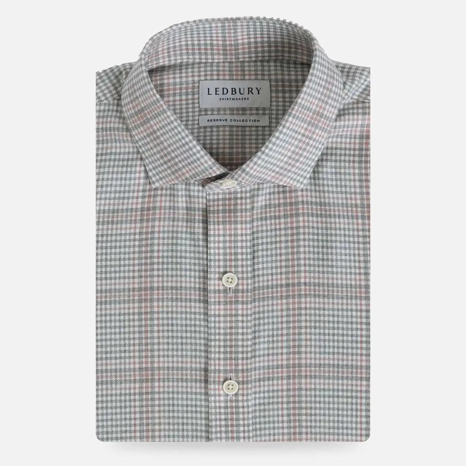 The Light Pink Albini Sterling Brushed Cotton Custom Shirt