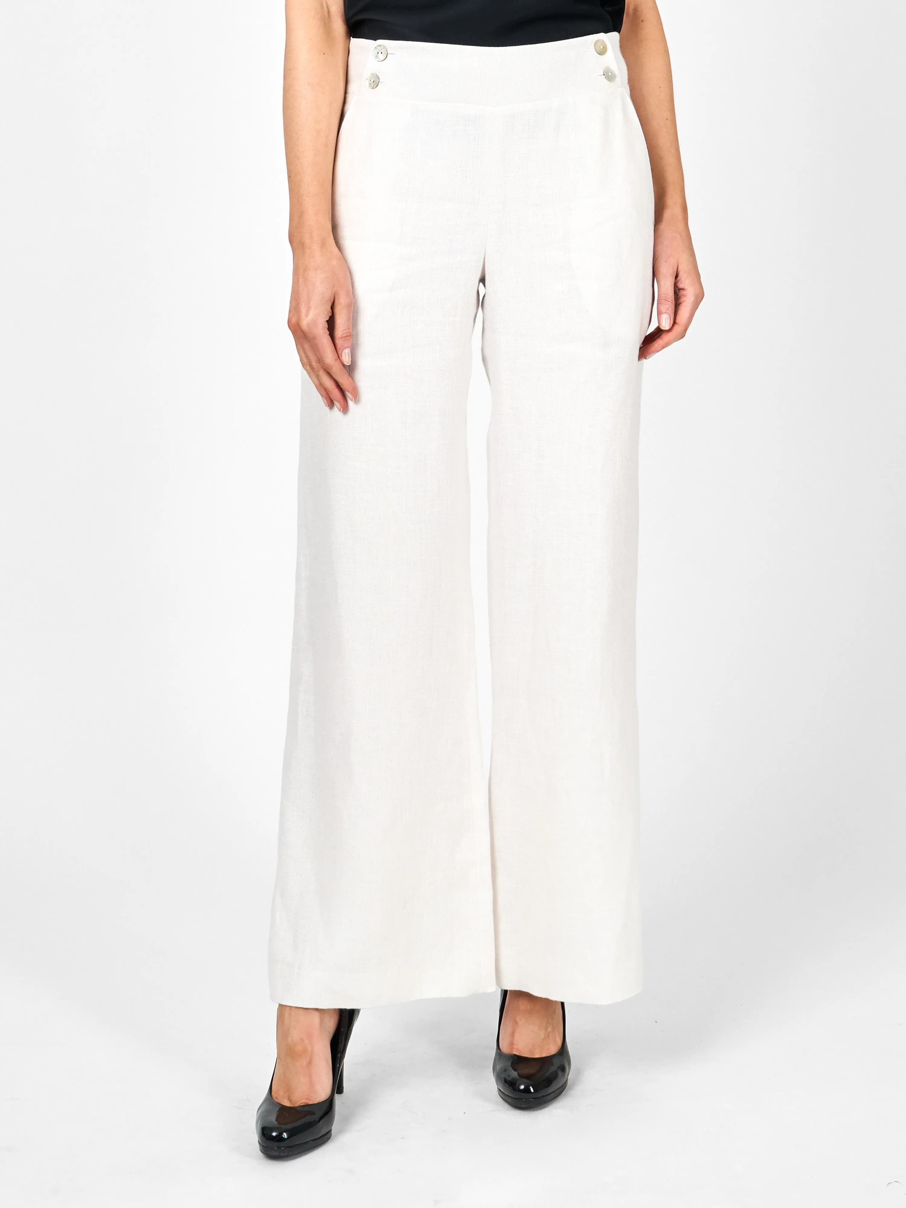 Lounge Trousers Ivory Herringbone