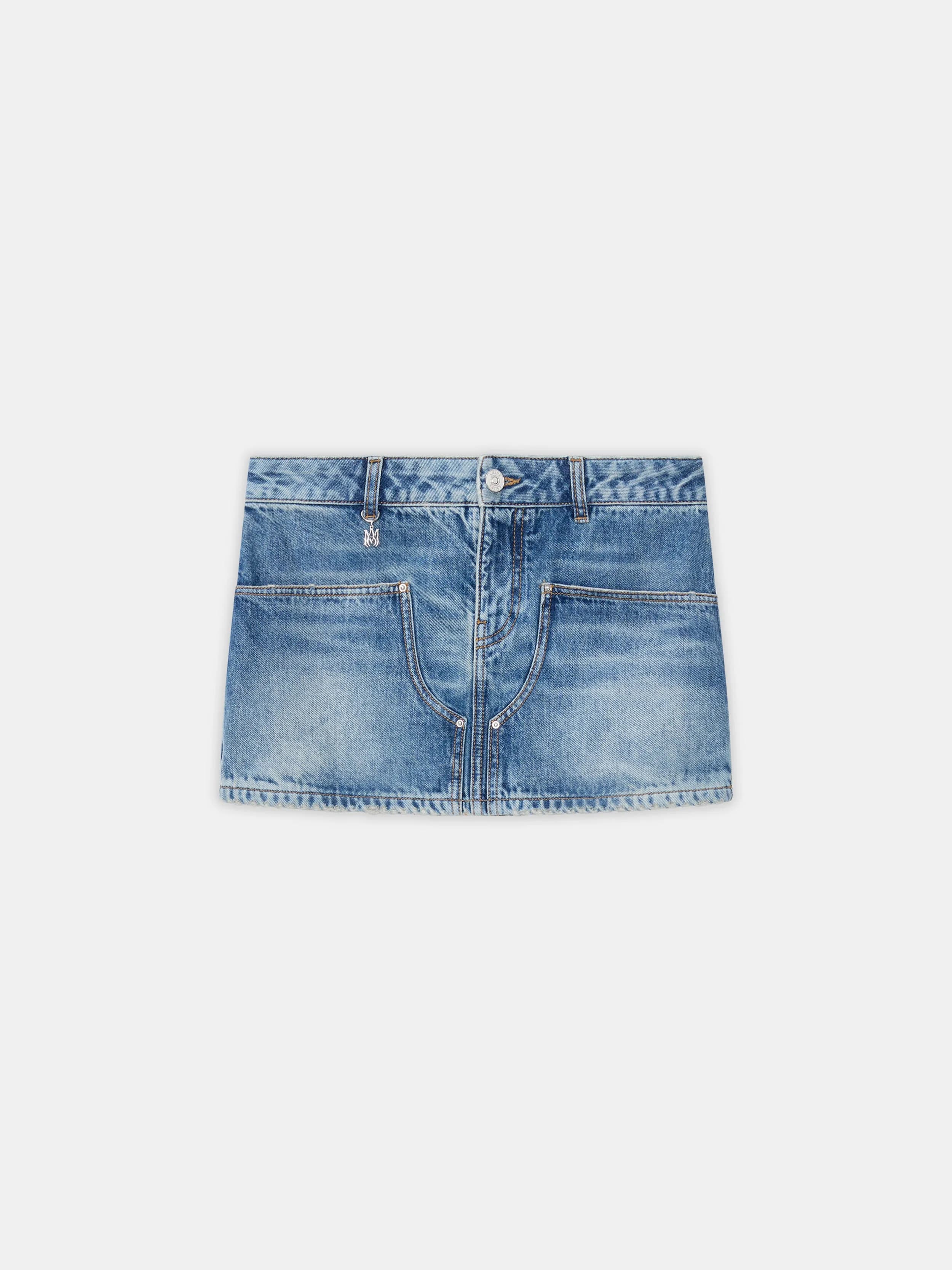 WOMEN'S DENIM CARPENTER MINI SKIRT - Classic Antique Indigo