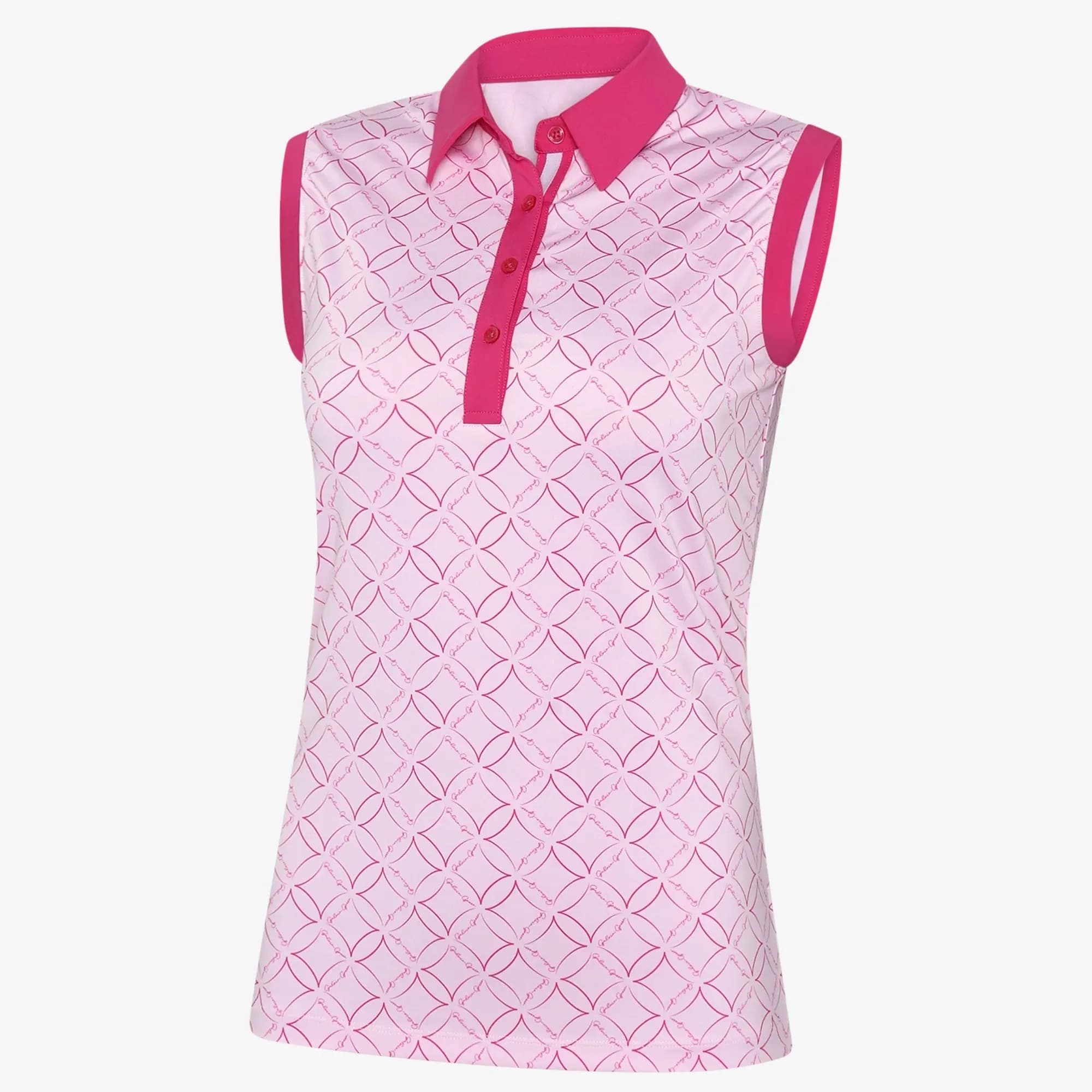 Breathable sleeveless golf shirt