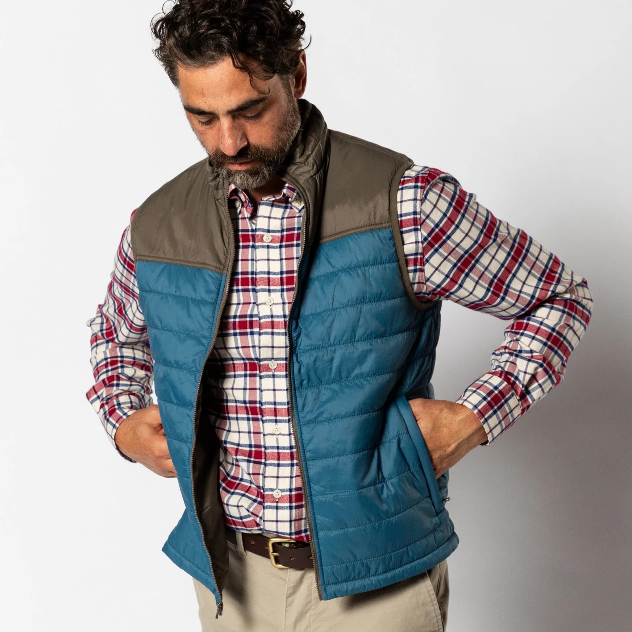 Ridgeland Performance Quilted Vest - Teal Blue