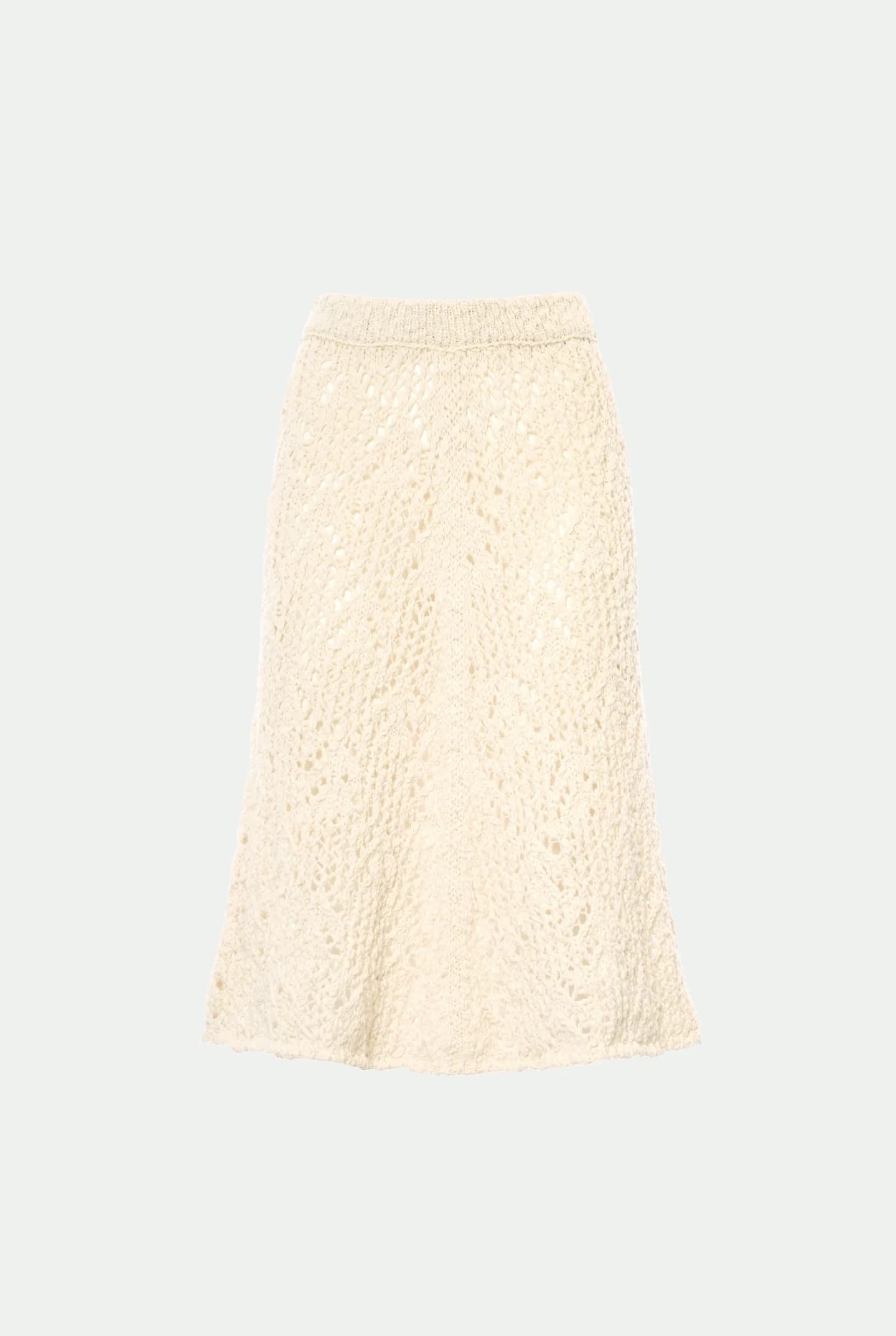 Gonna in cotone flammé