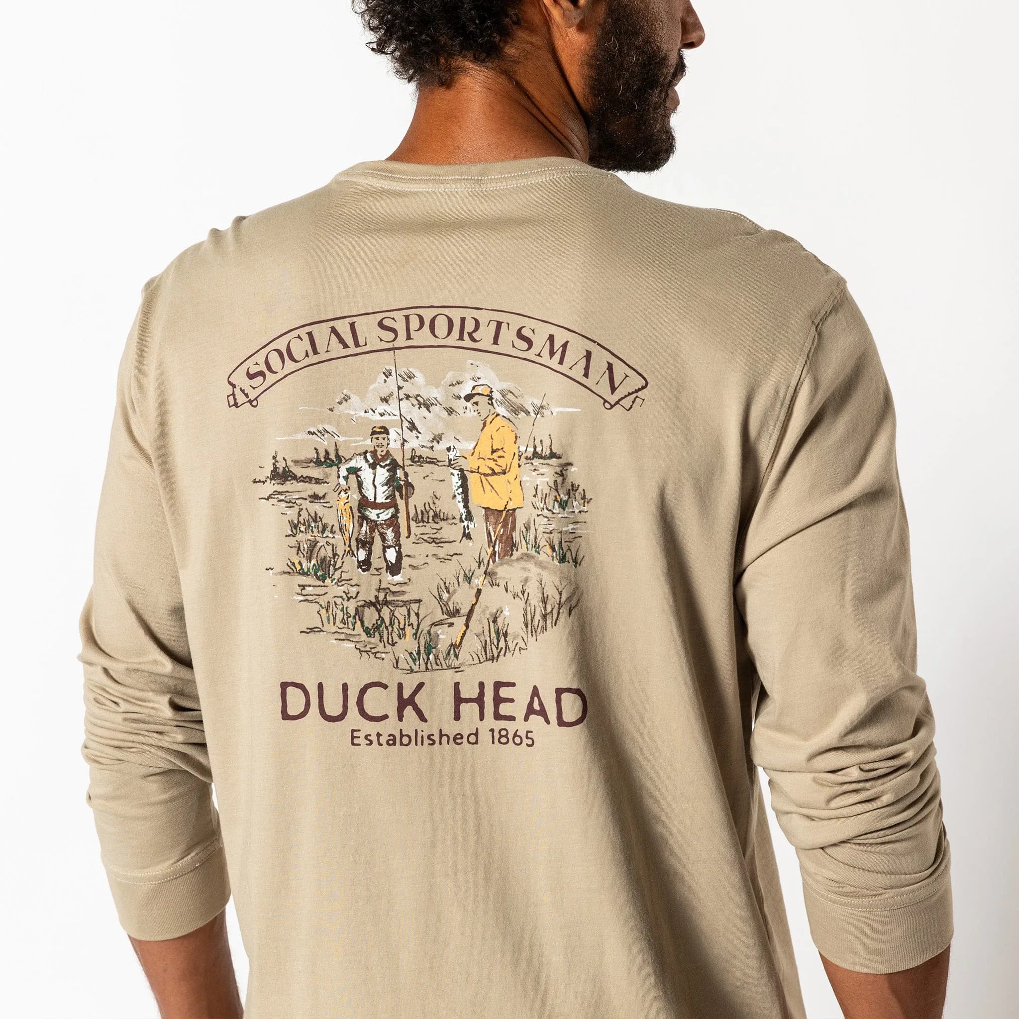 Fisherman's Folklore Long Sleeve T-Shirt - Khaki