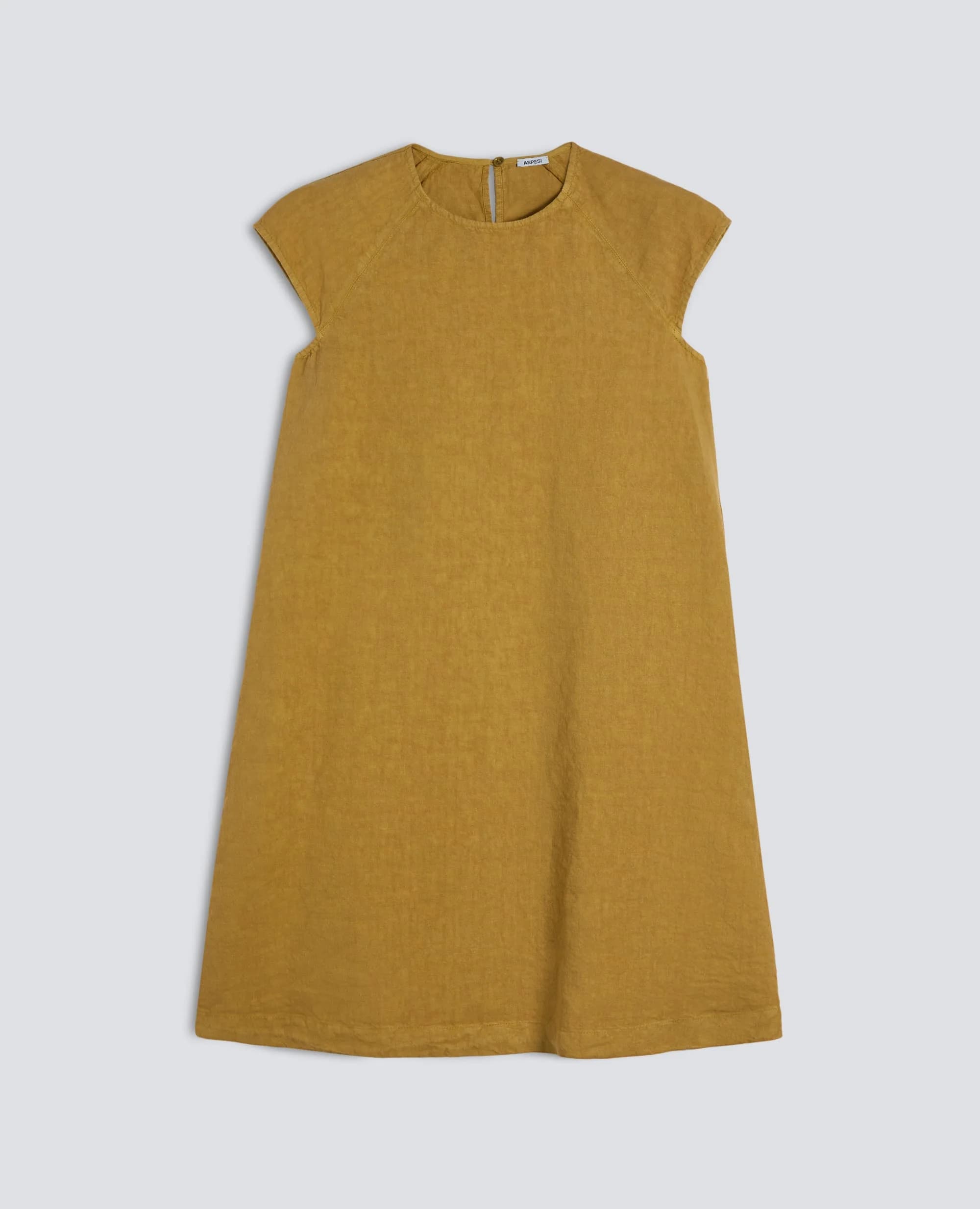 Abito in Lino Fiammato Compatto Tinto Capo