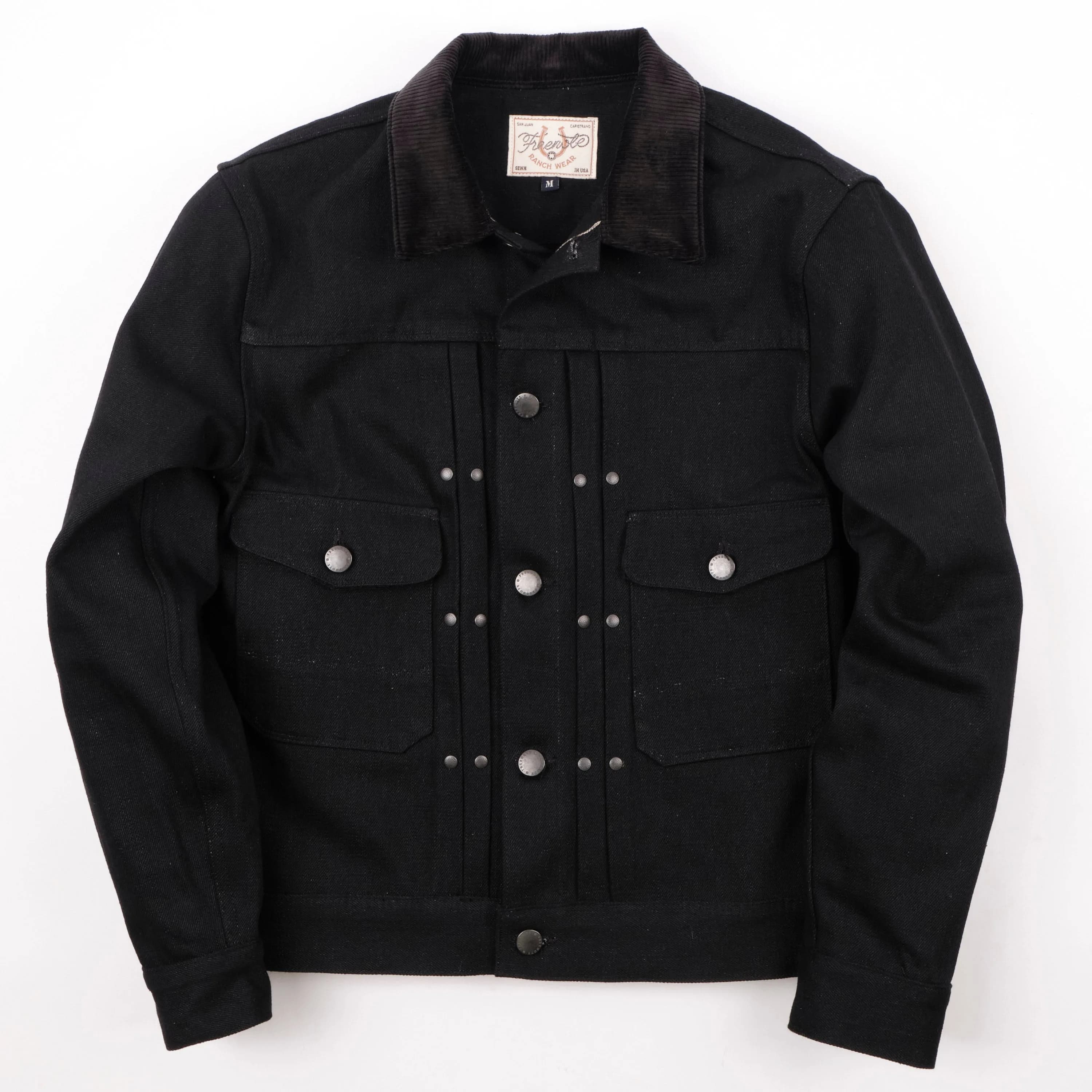 RJ-3 17 Ounce Black Denim Jacket