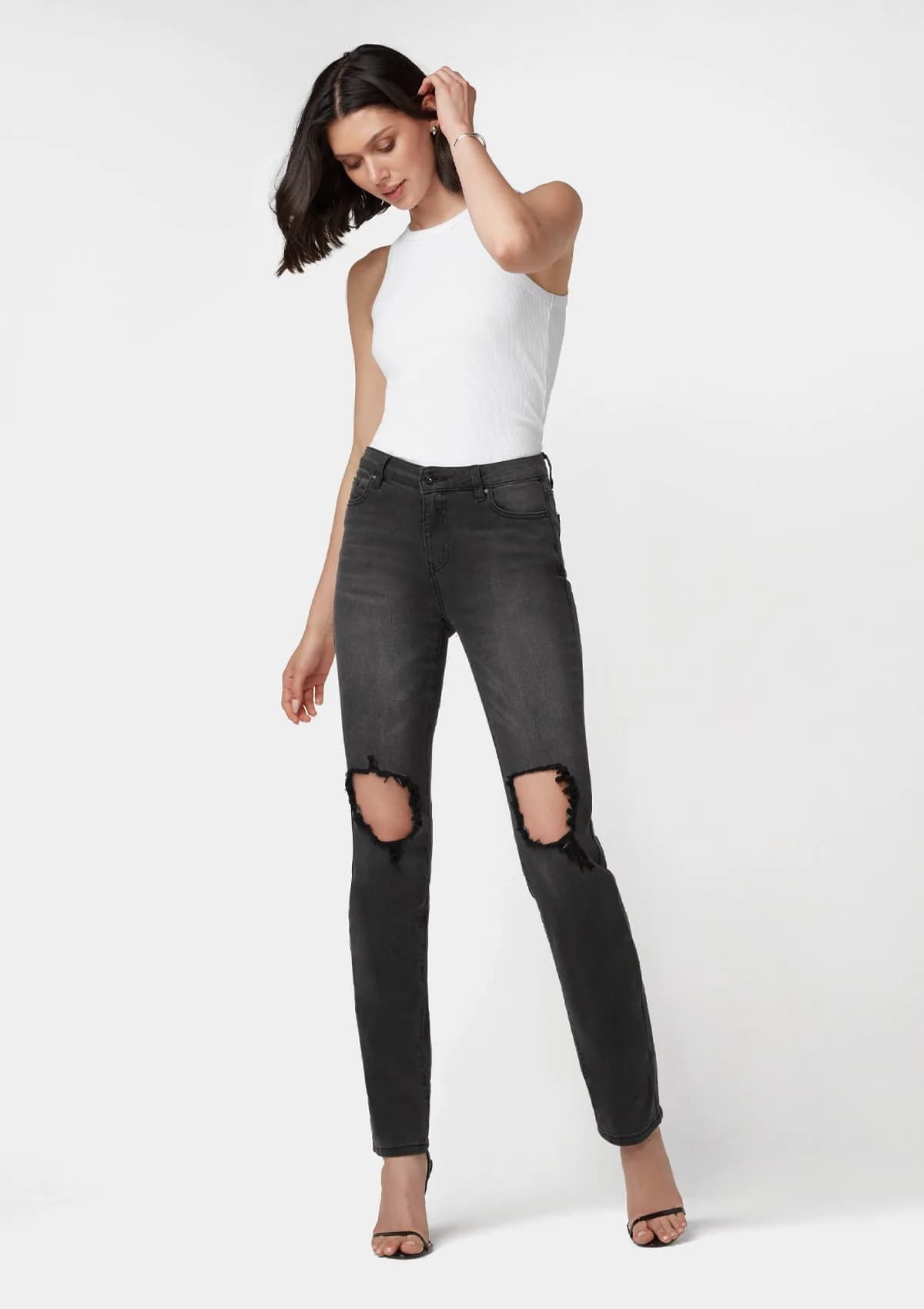 Chloe High Rise Straight Leg Jeans
