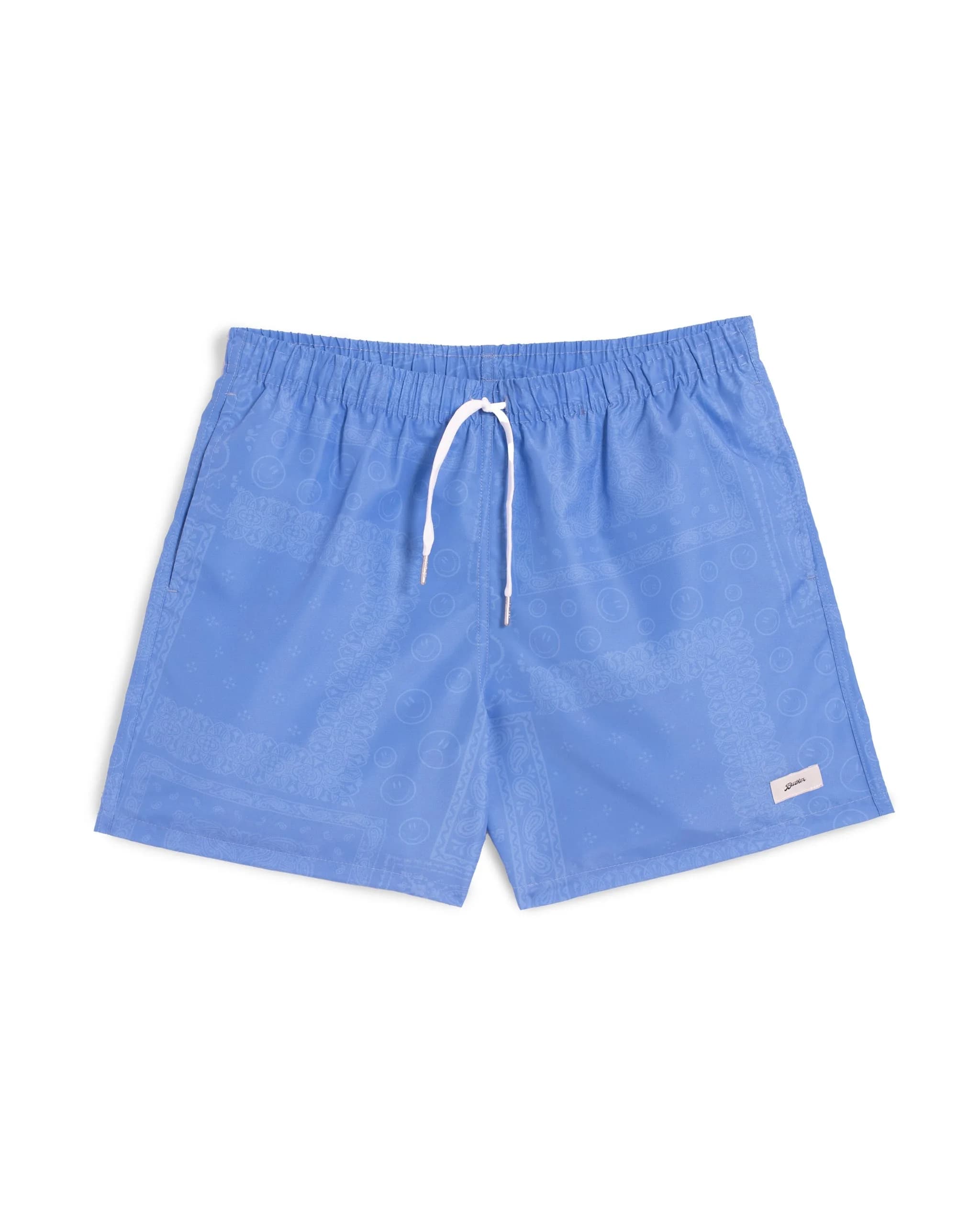 Cornflower Tonal Bandana Swim Trunk