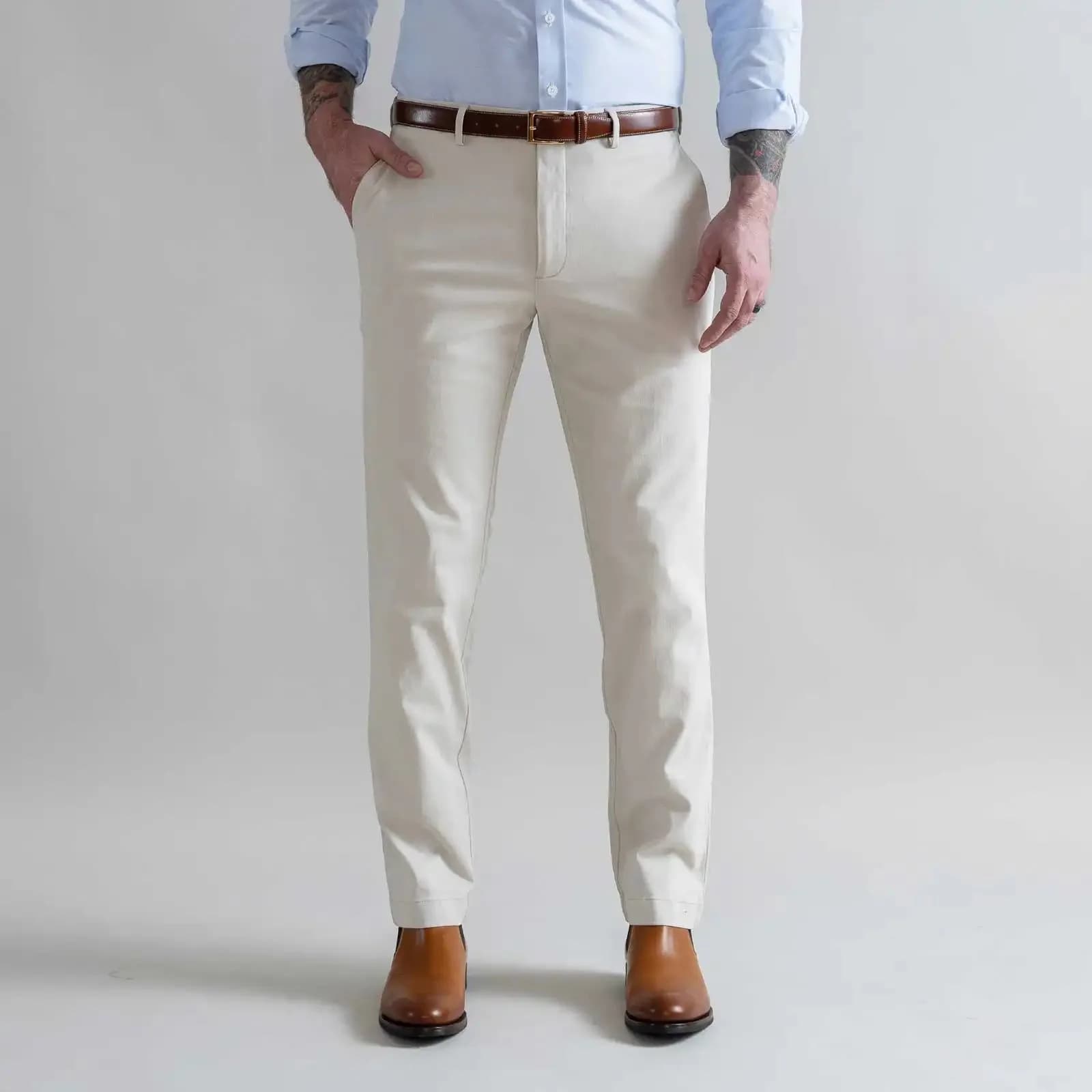 The Light Khaki Stretch Richmond Chino Pant