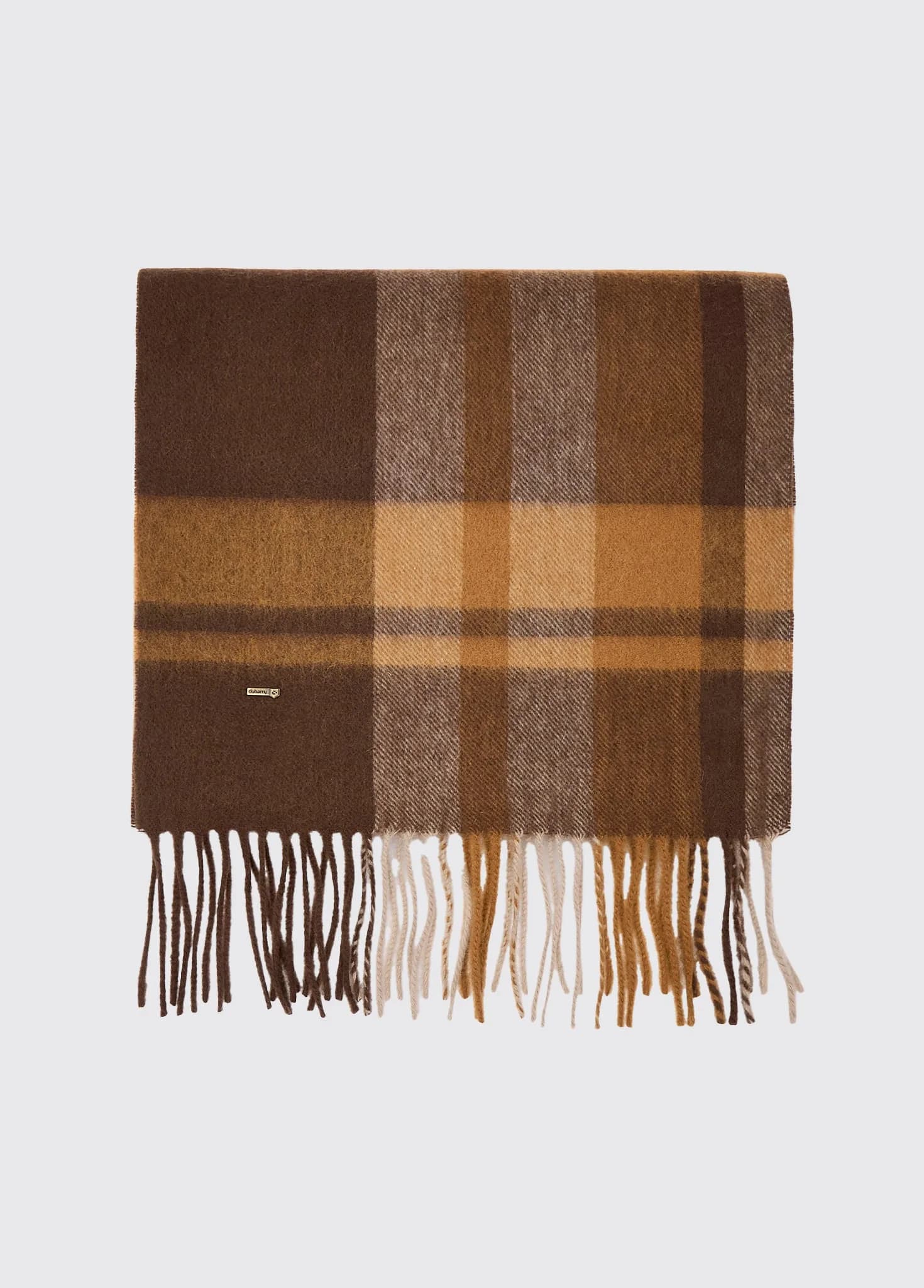 Kinvara Wool Check Scarf