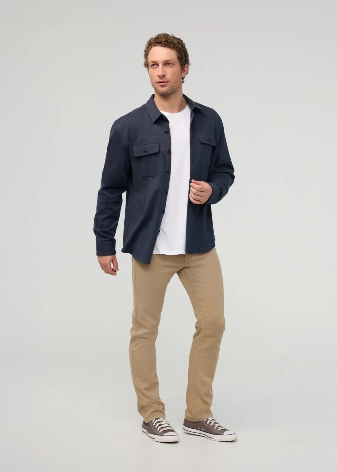 No Sweat Slim Straight - Desert Khaki