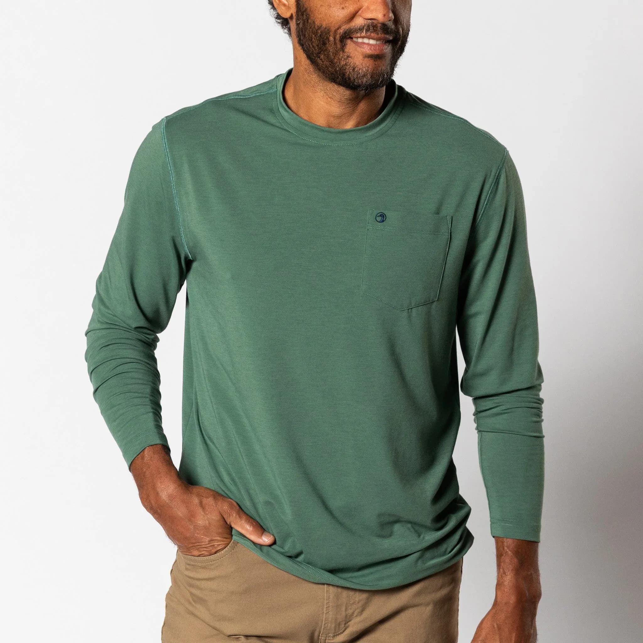 Windward Long Sleeve Performance T-Shirt - Duck Green