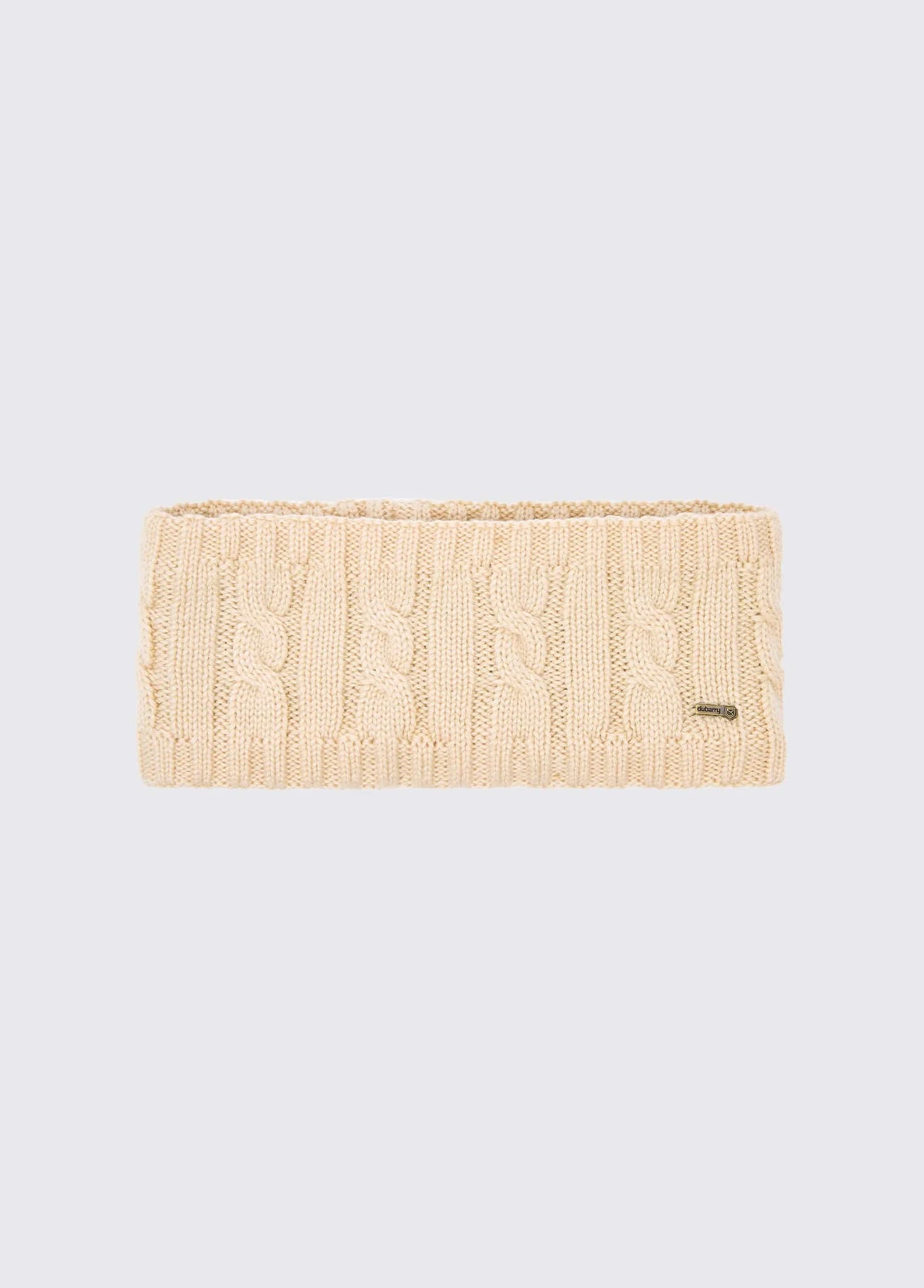 Gleeson Cable Knit Headband - Chalk