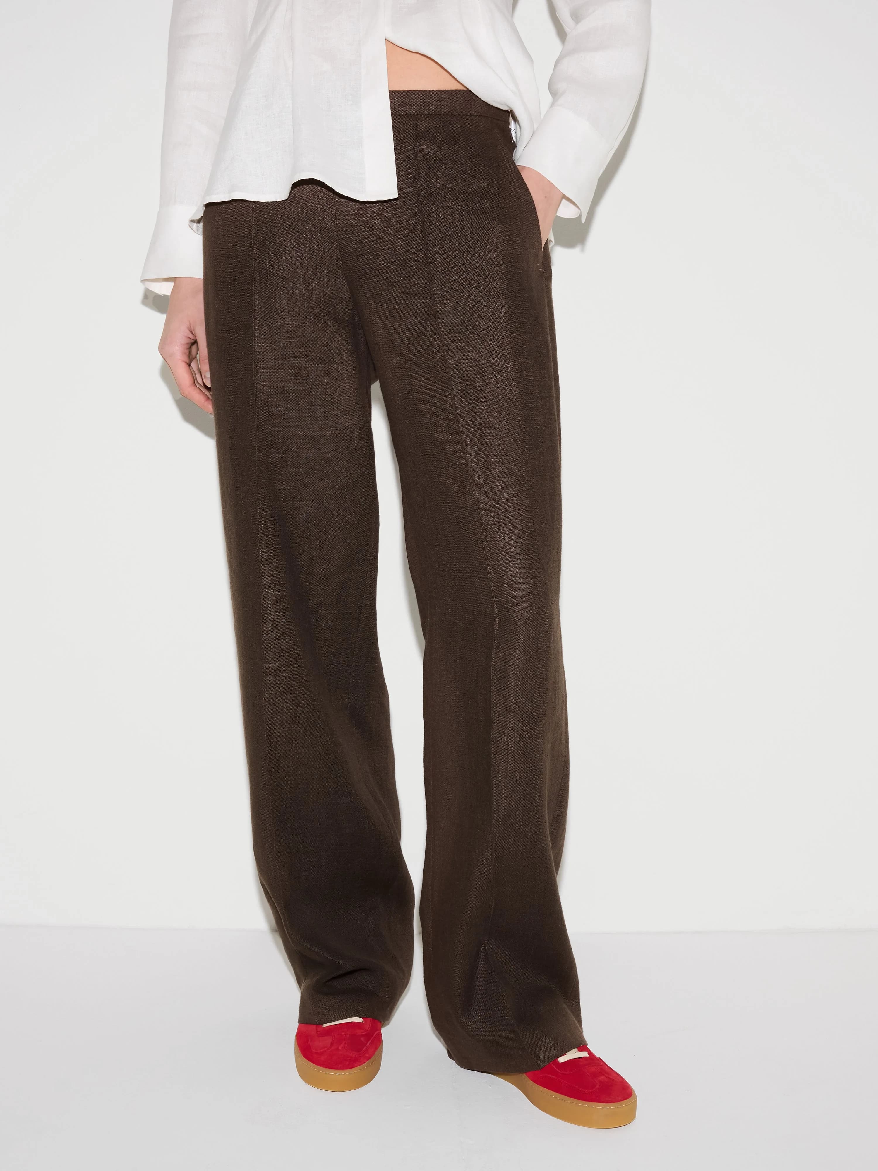Irish Linen Palazzo Trouser