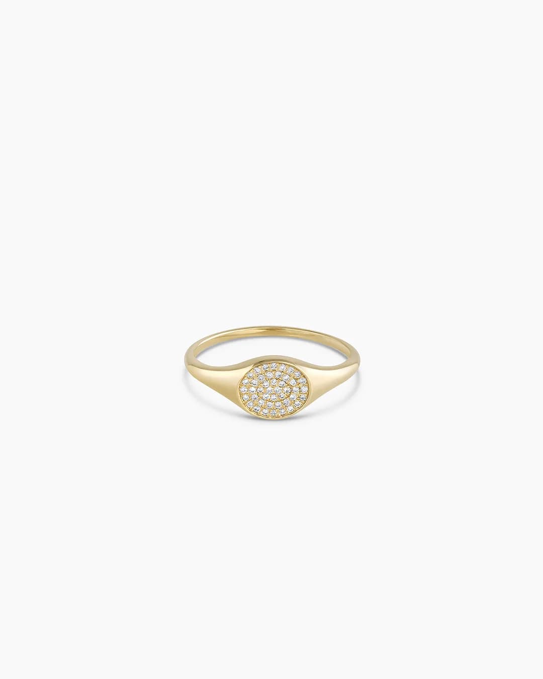 Diamond Pavé Signet Ring