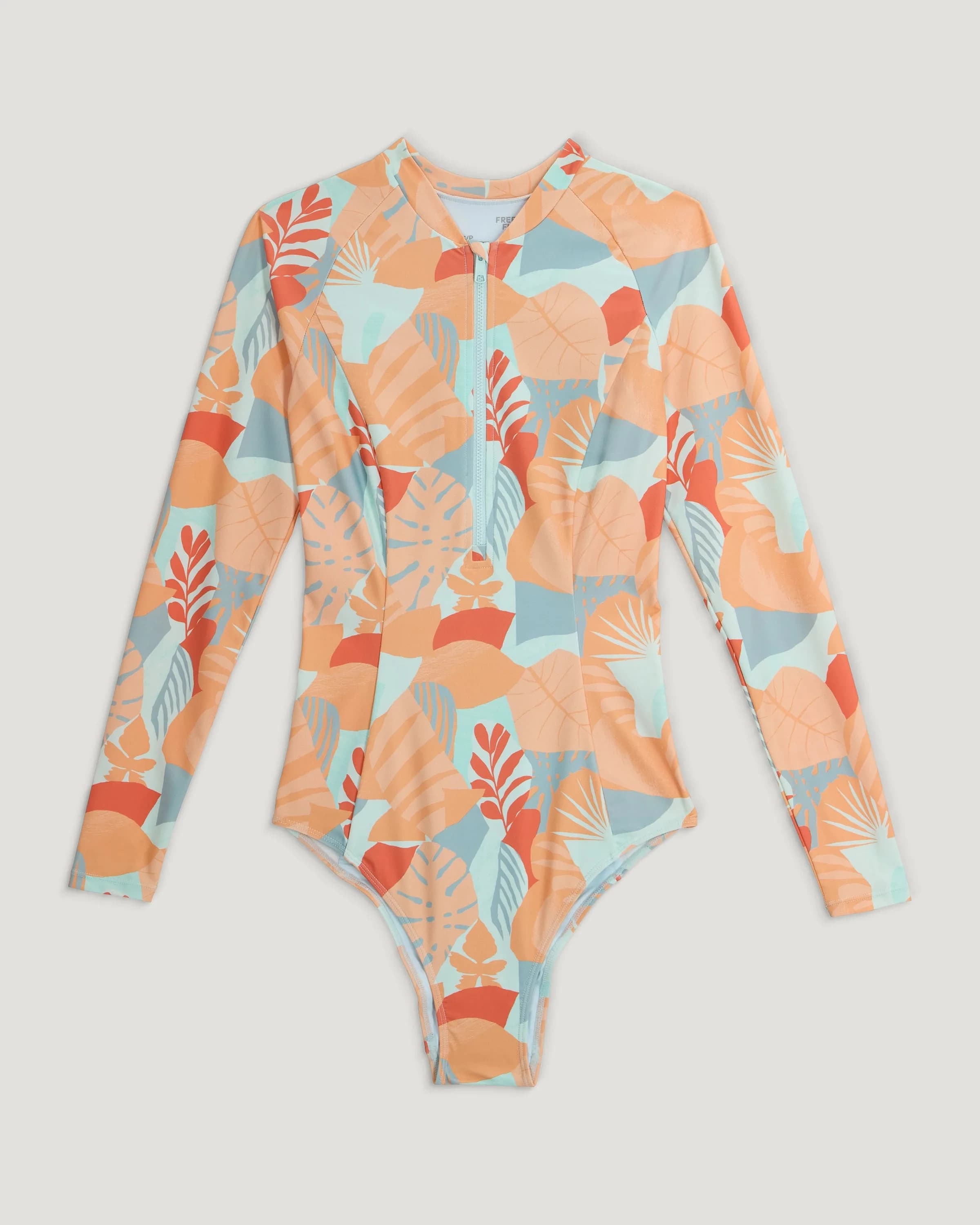 Women's Wavebound Long Sleeve Suit - Calypso Print Light Coral