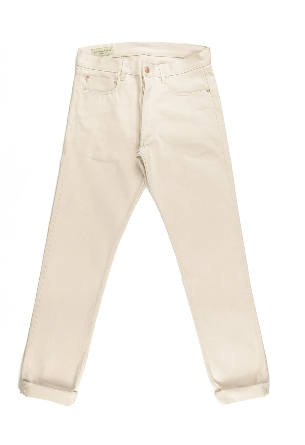 Nw8 Heritage Slim Ecru 13oz Italian Rinsed Mens Jean