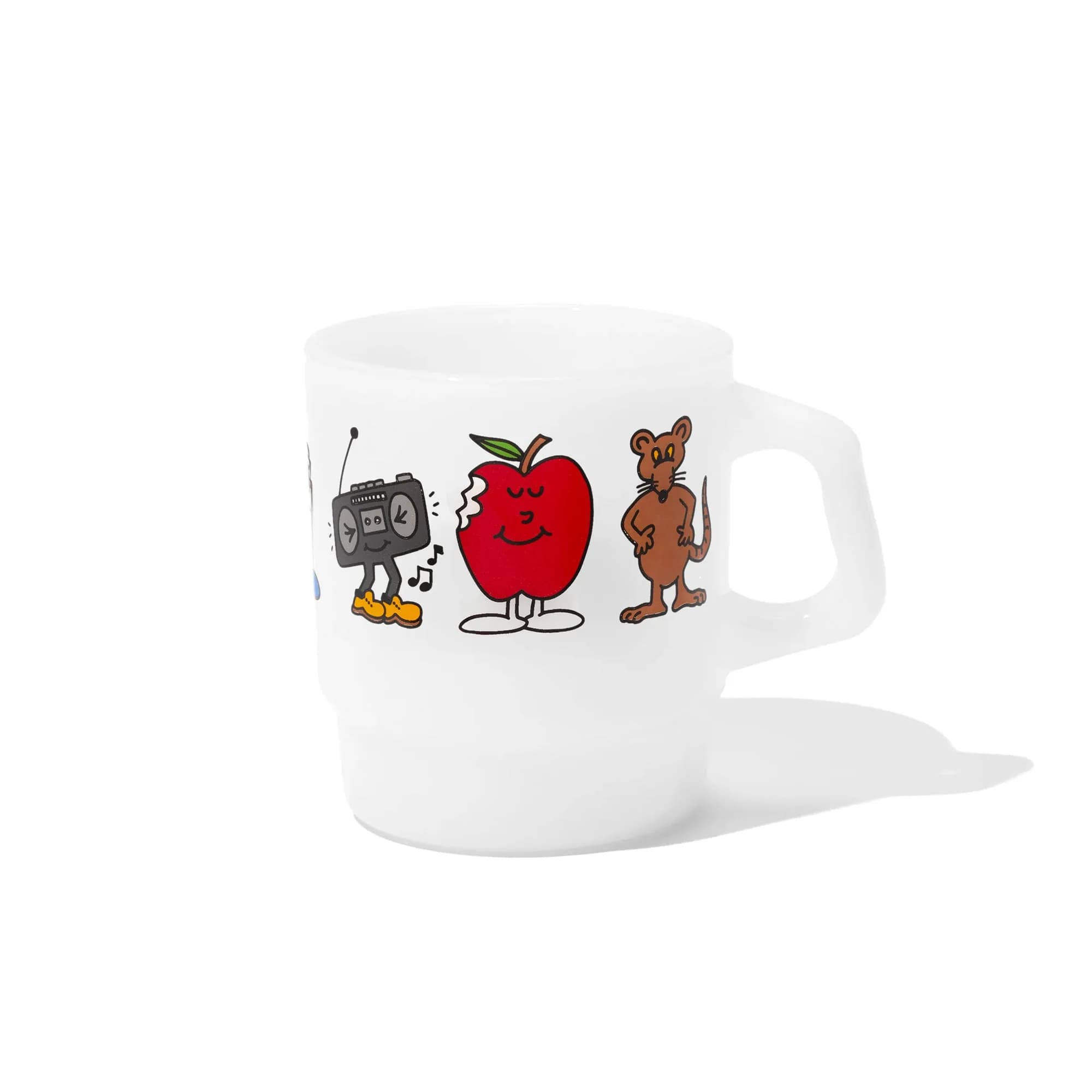 Homies Of New York Milk Glass Mug