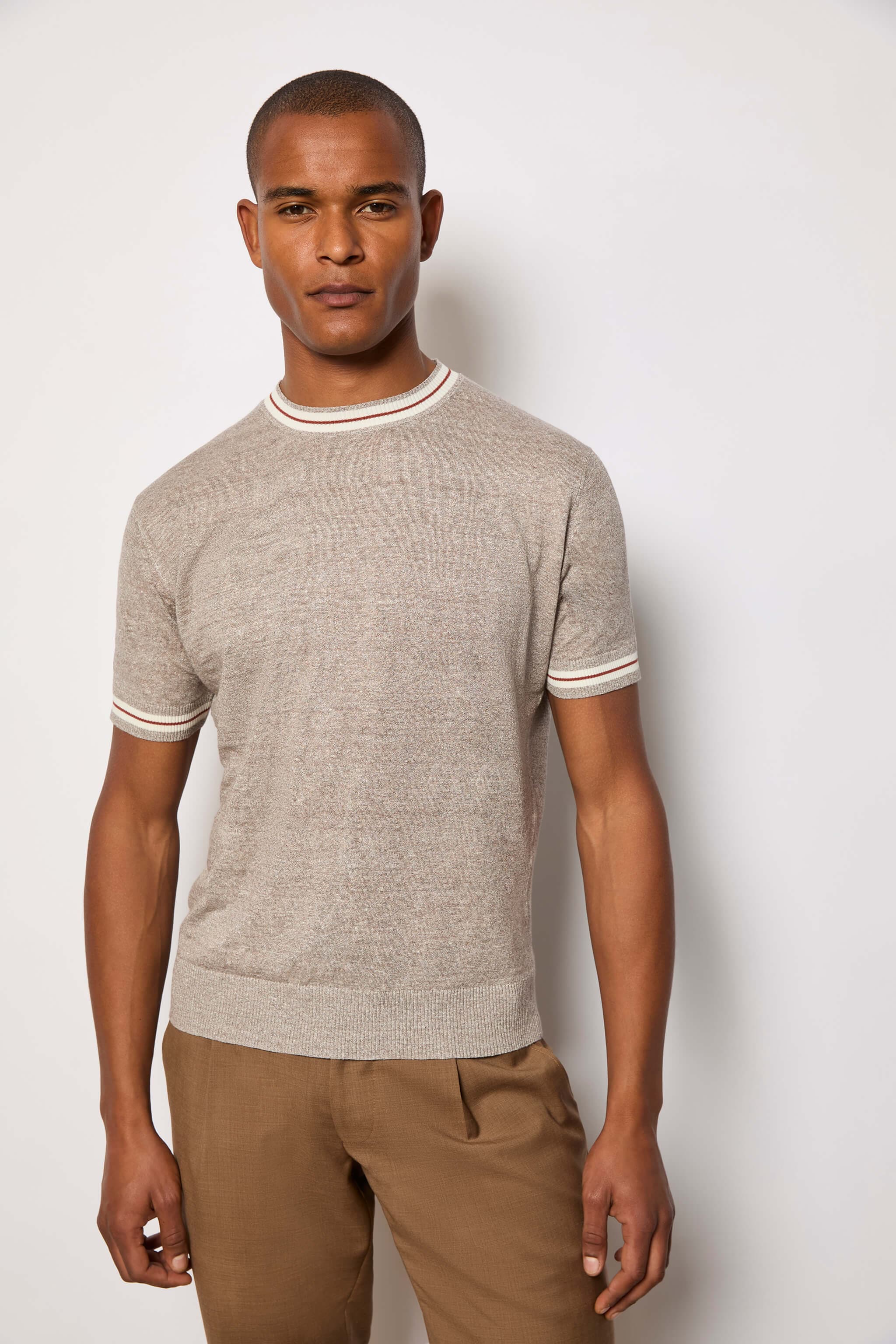 Maglia Manica Corta Tortora