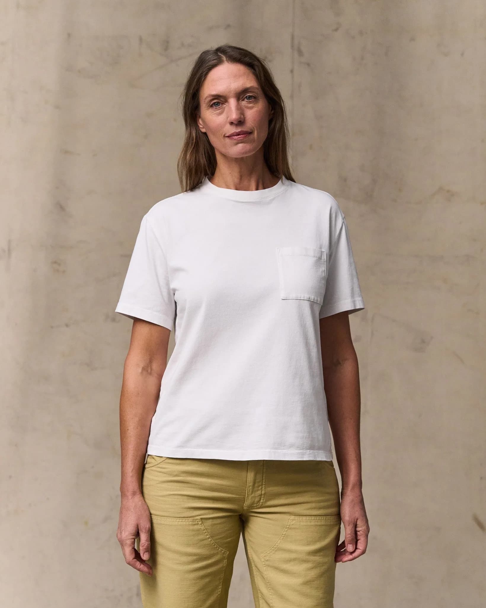 Women's Short Sleeve Pocket Tee - Bright White
