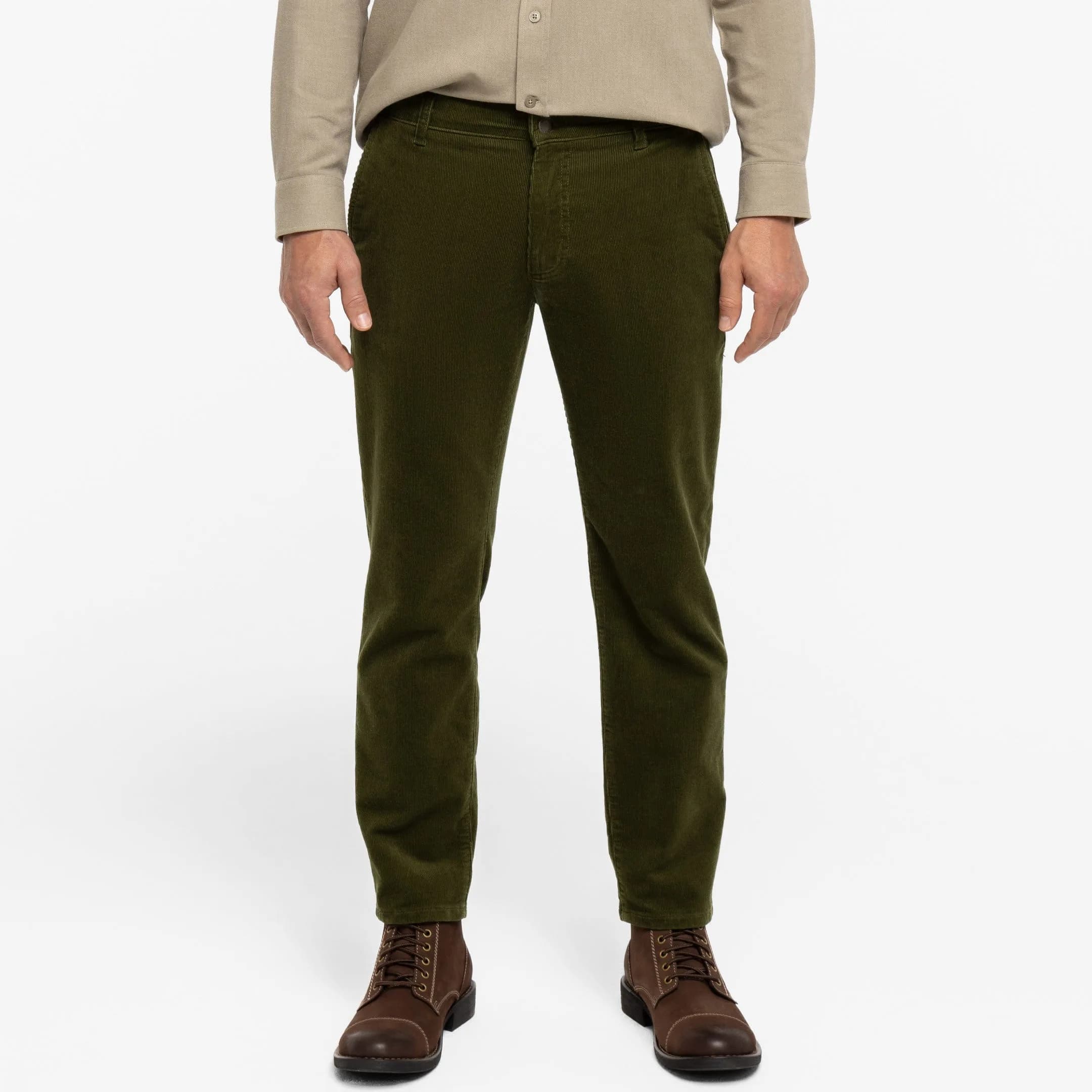 Olive Corduroy Chino