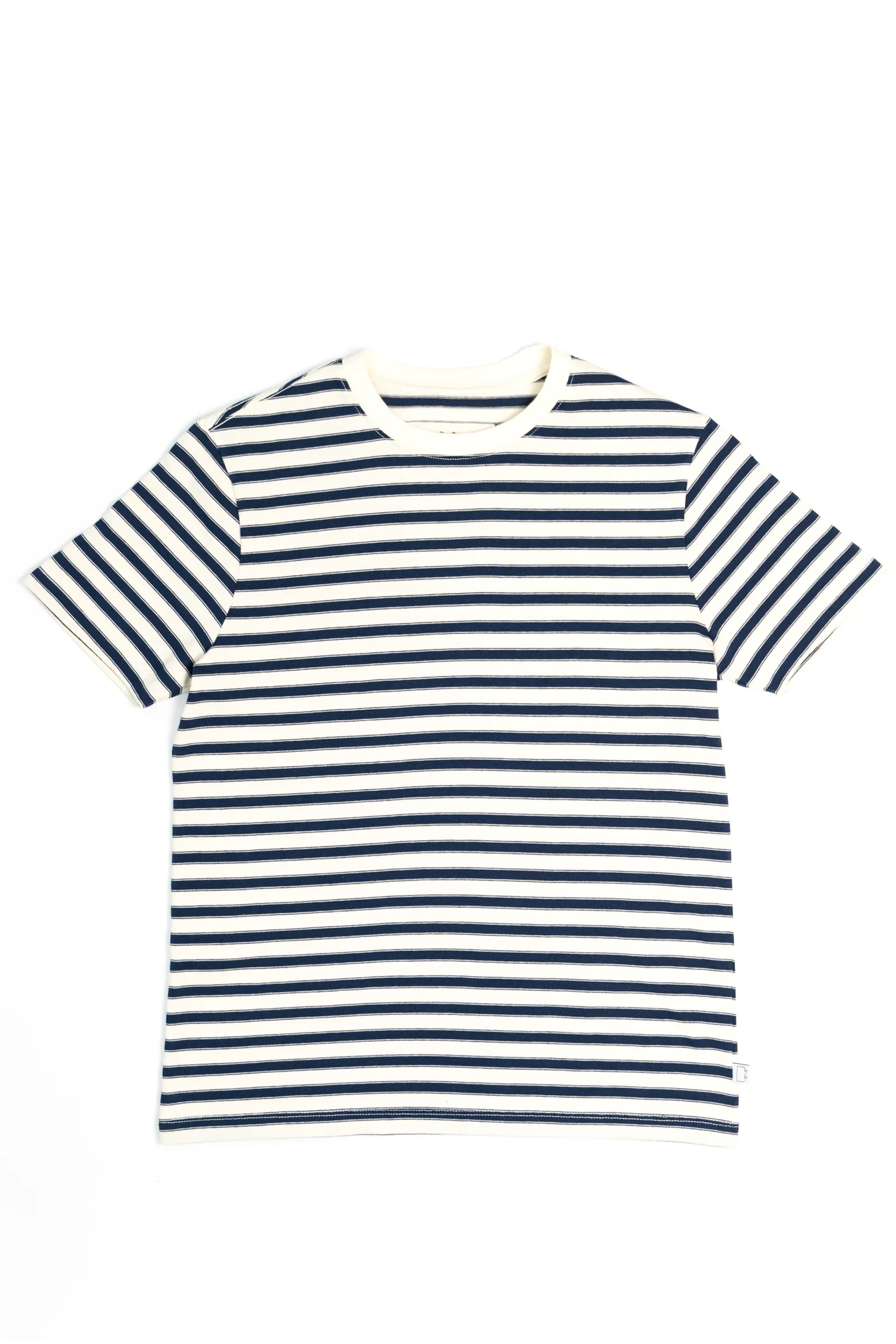 Sw10 Breton Striped T-shirt Ecru / Navy