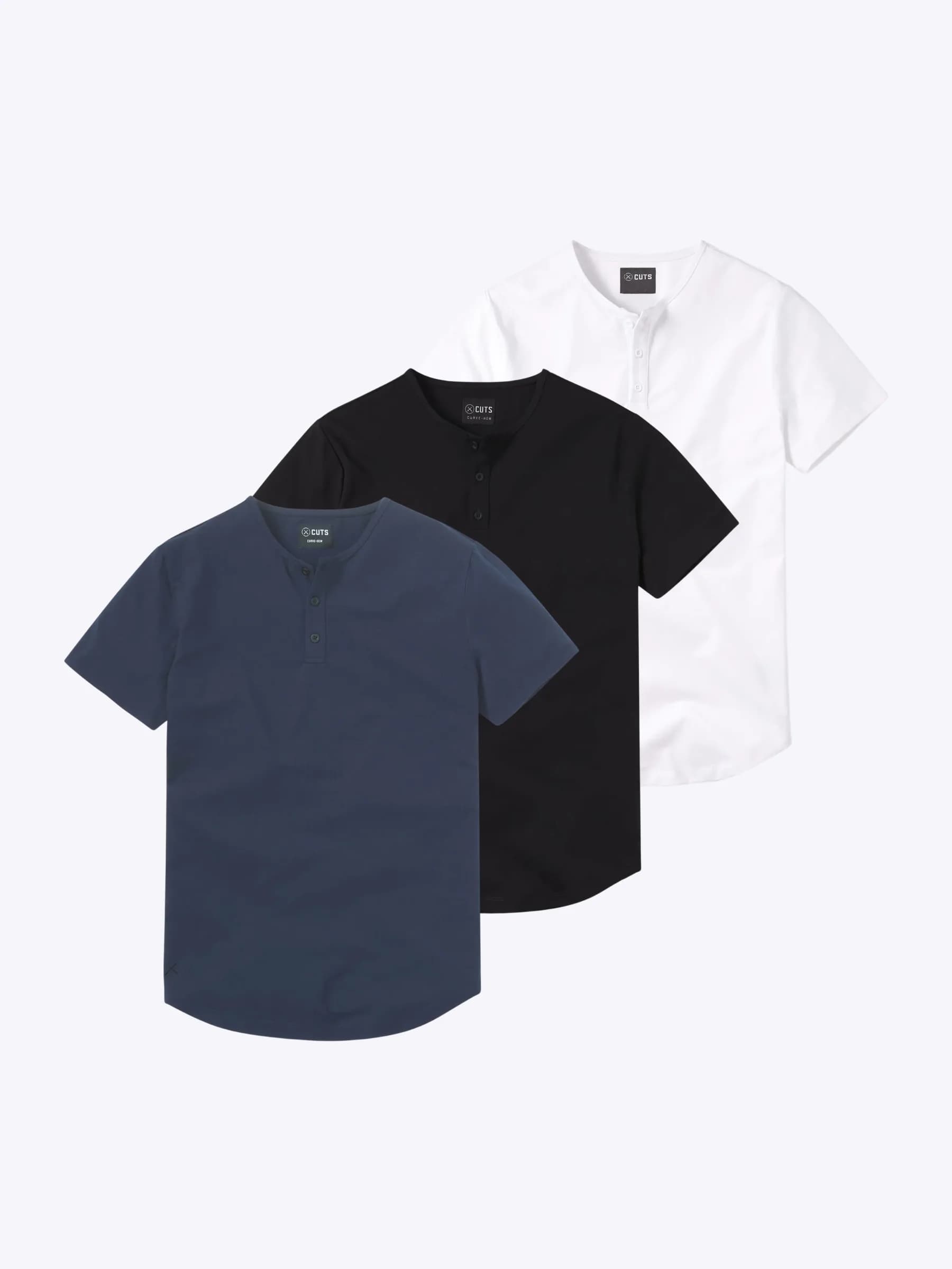 Henley Tee 3-Pack