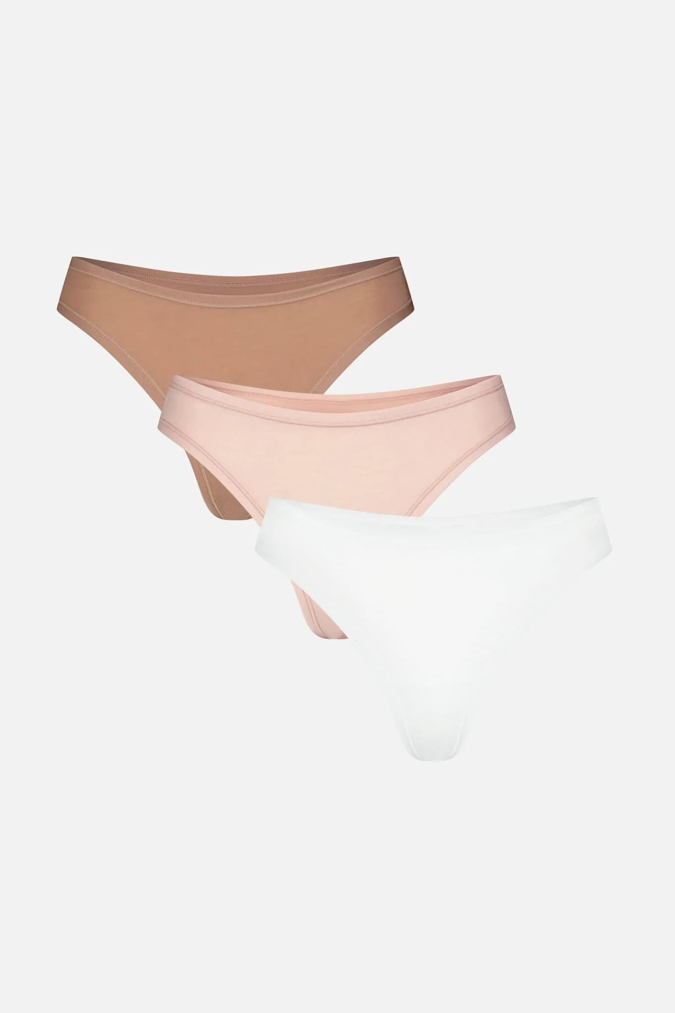 Cloud Cotton Low Thong in Honey (Pack)