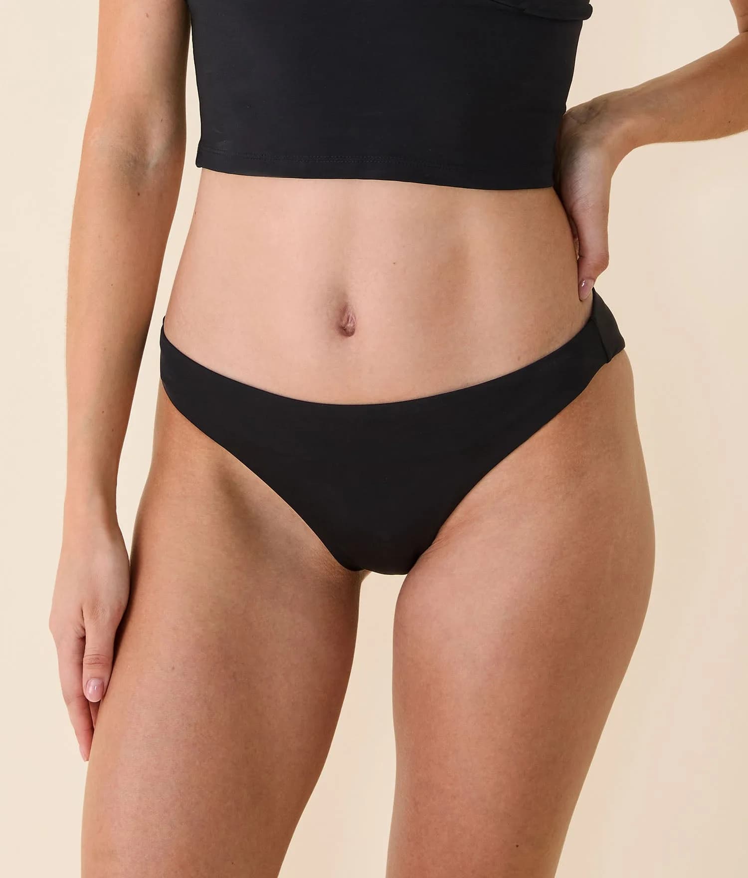 The Signature Bikini Bottom - Eco Nylon - Black