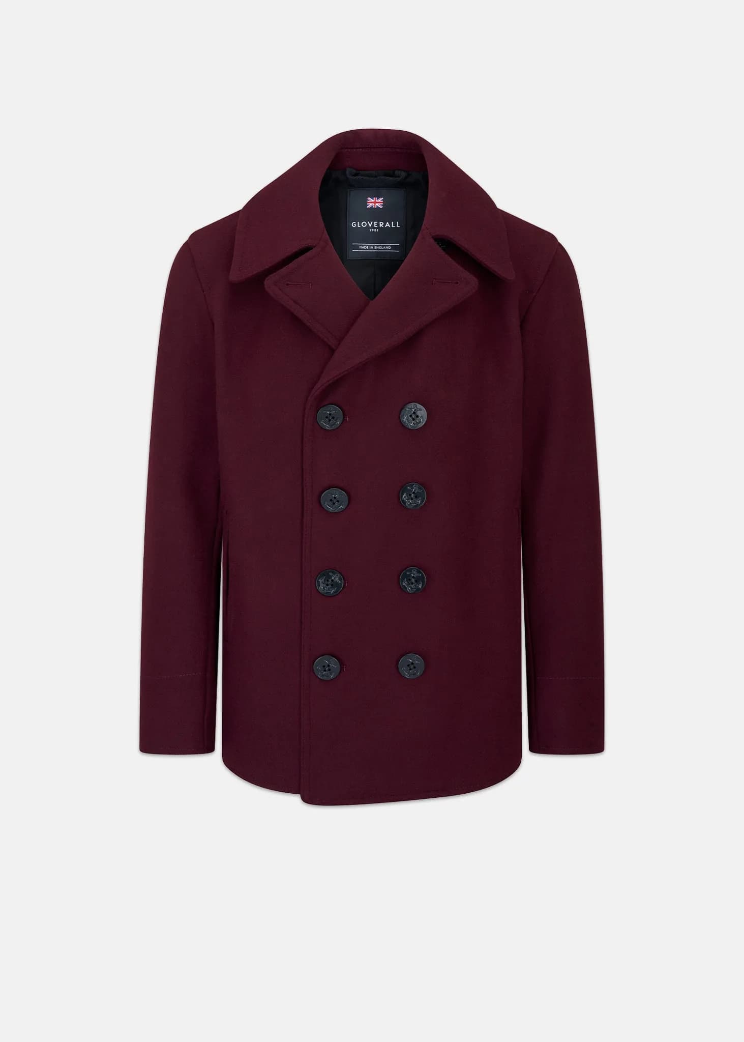 Men's Admiralty Melton Wool Peacoat