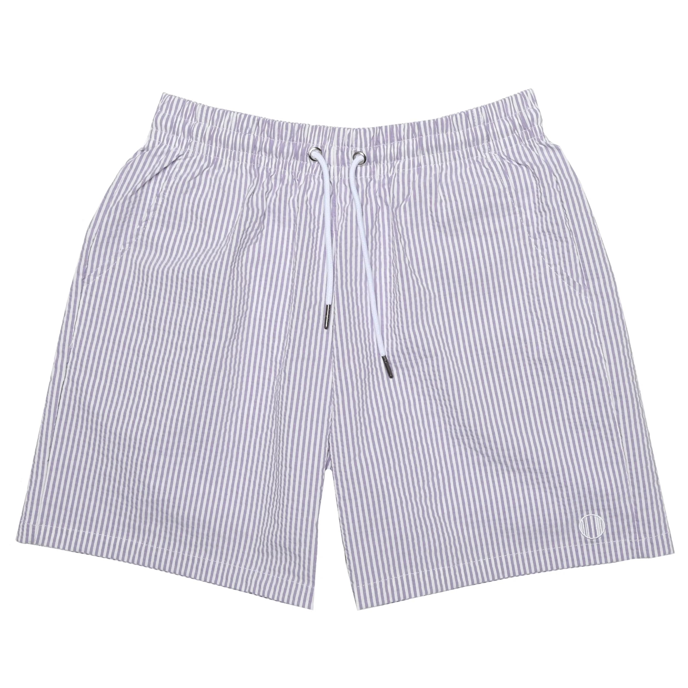 Sherwood Purple Seersucker Stretch Swimsuit