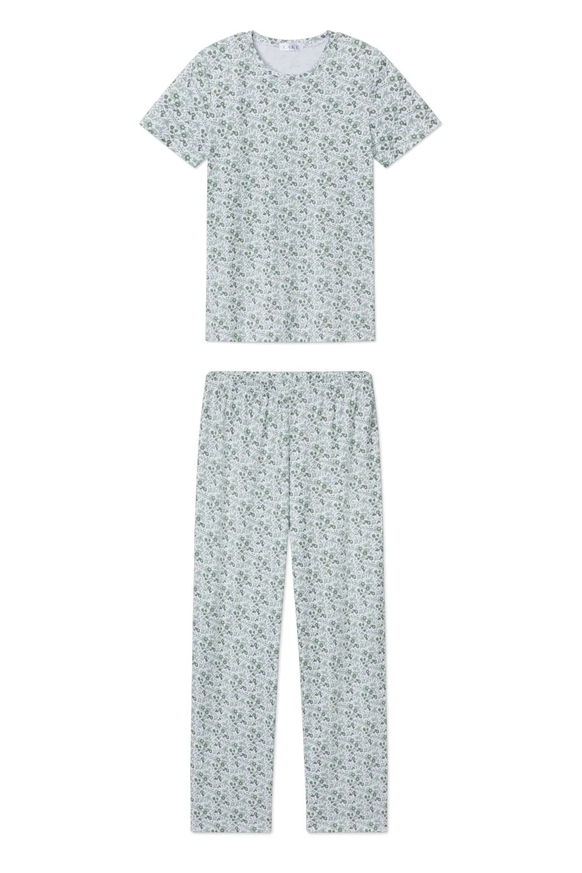 Crew Short-Long Set in Topiary Garden Floral