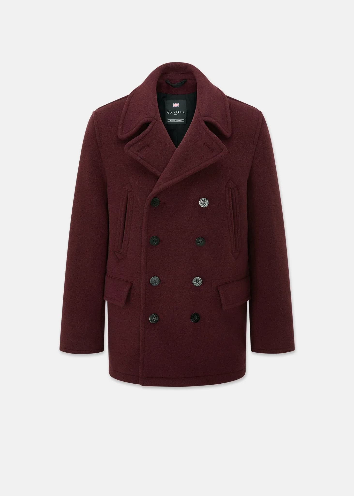 Men's Churchill Peacoat Burgundy